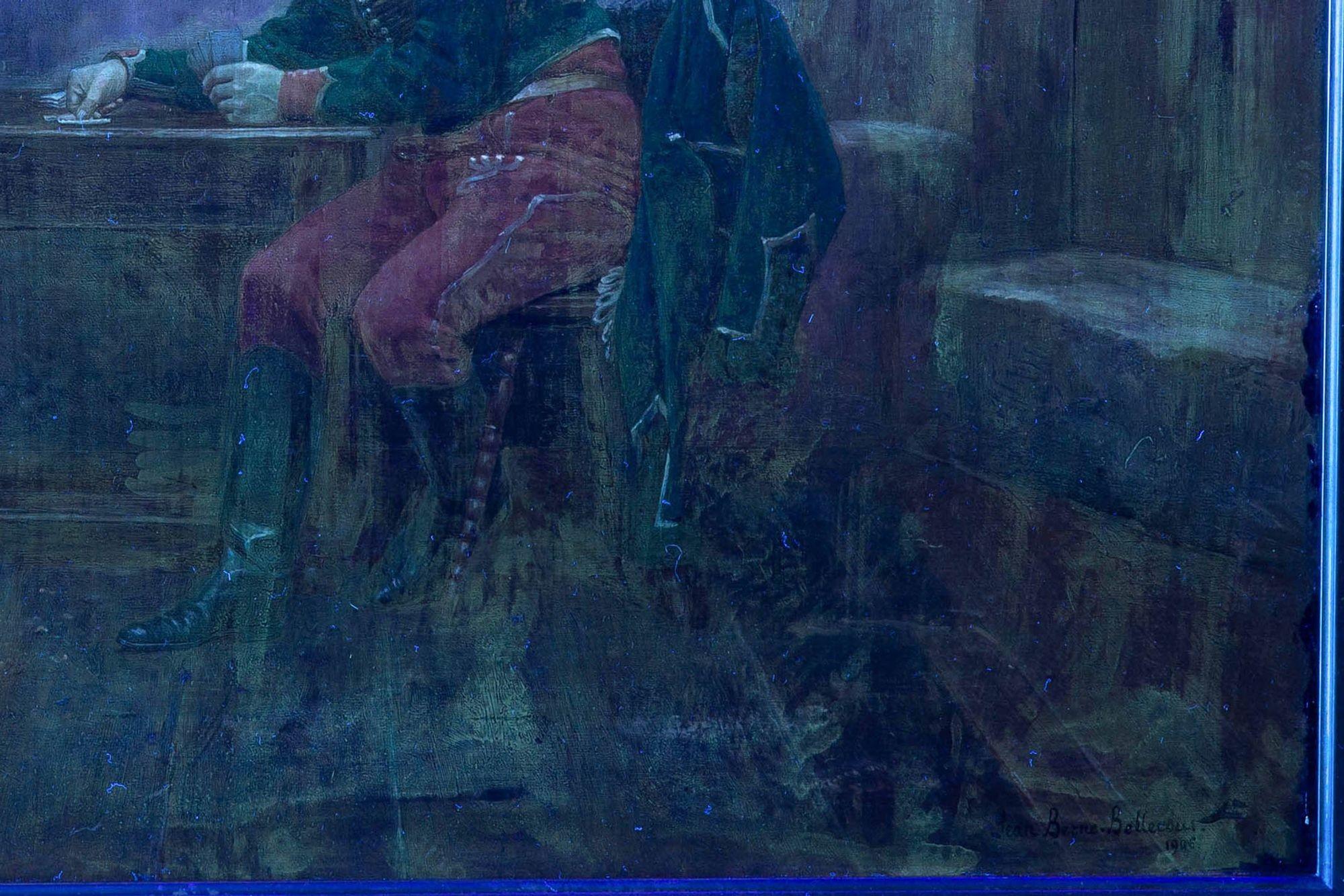 Pintura militar francesa Soldados Naipes de Jean Berne-Bellecour 10