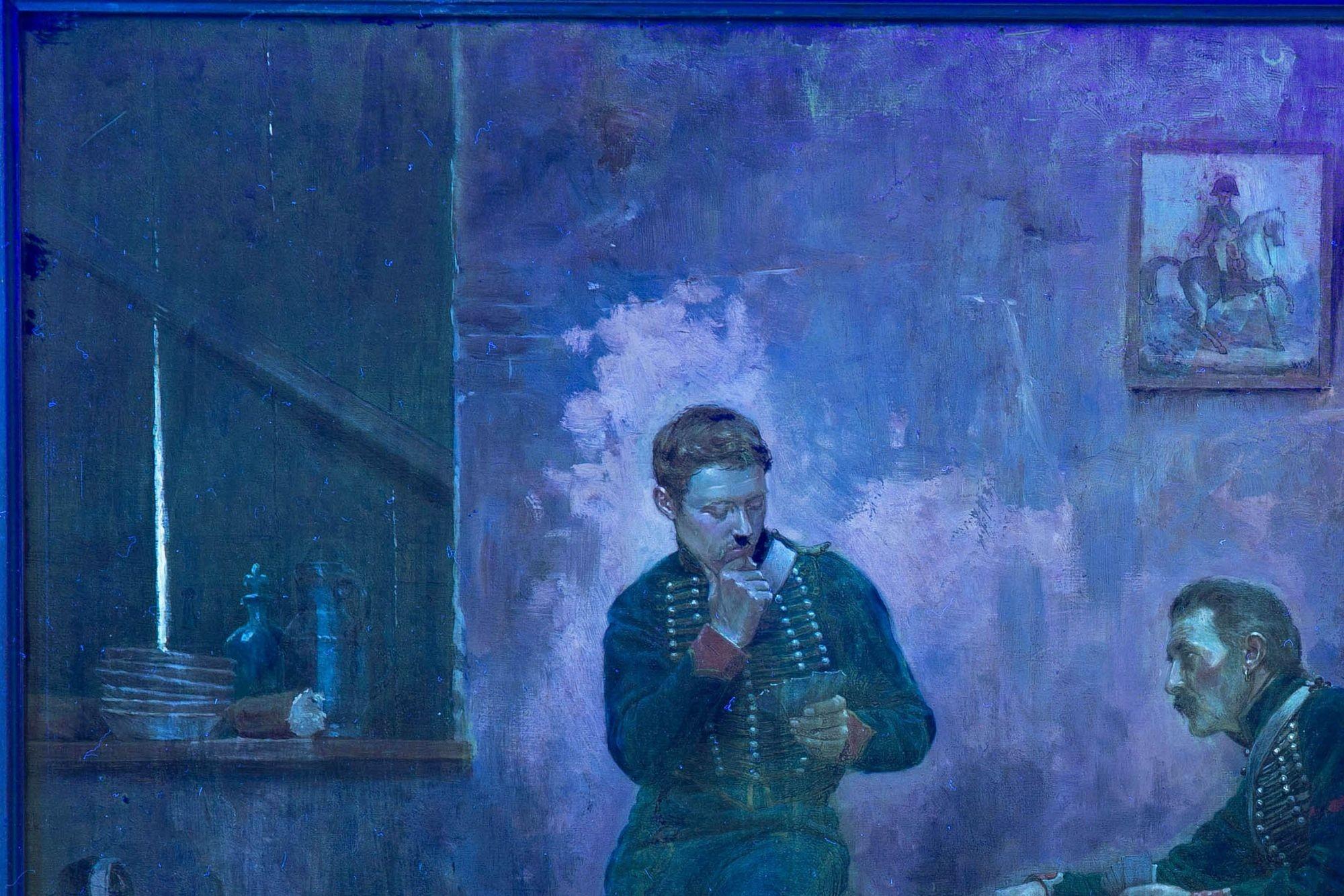 Pintura militar francesa Soldados Naipes de Jean Berne-Bellecour 12