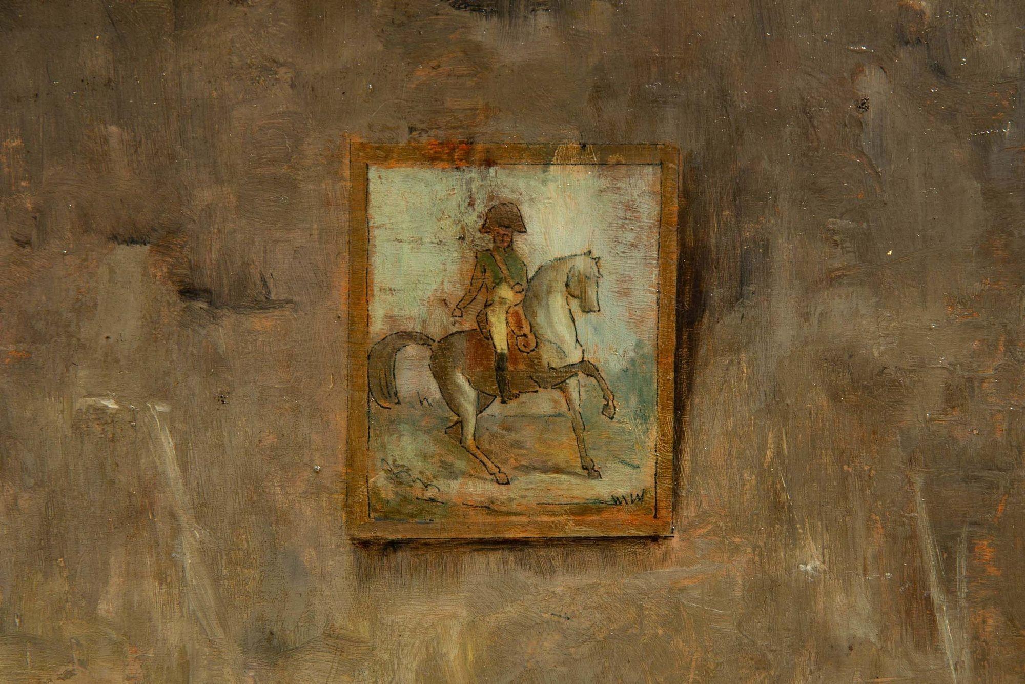 Pintura militar francesa Soldados Naipes de Jean Berne-Bellecour 2