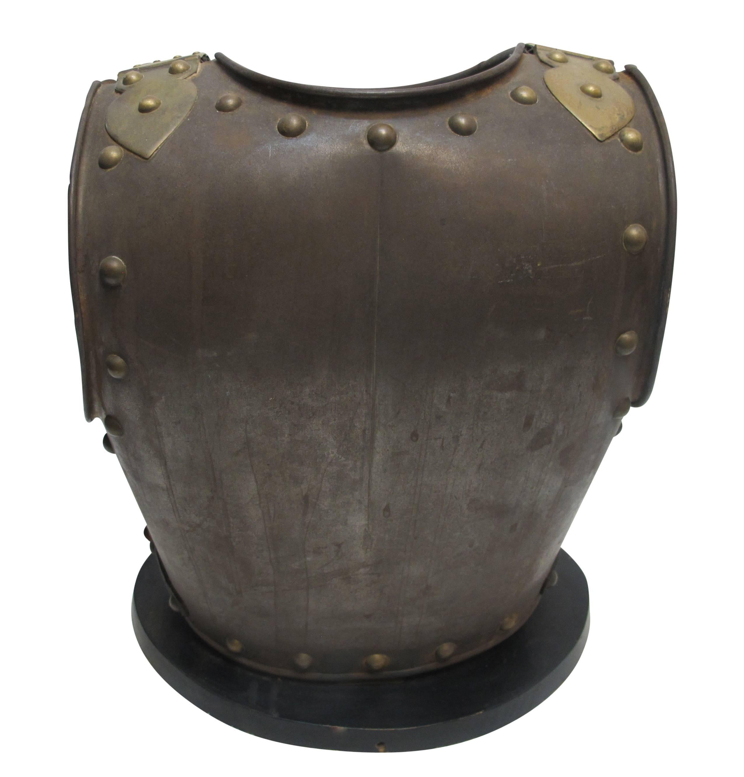 French Military Steel and Brass Armor, Late 18th-Early 19th Century For Sale 1