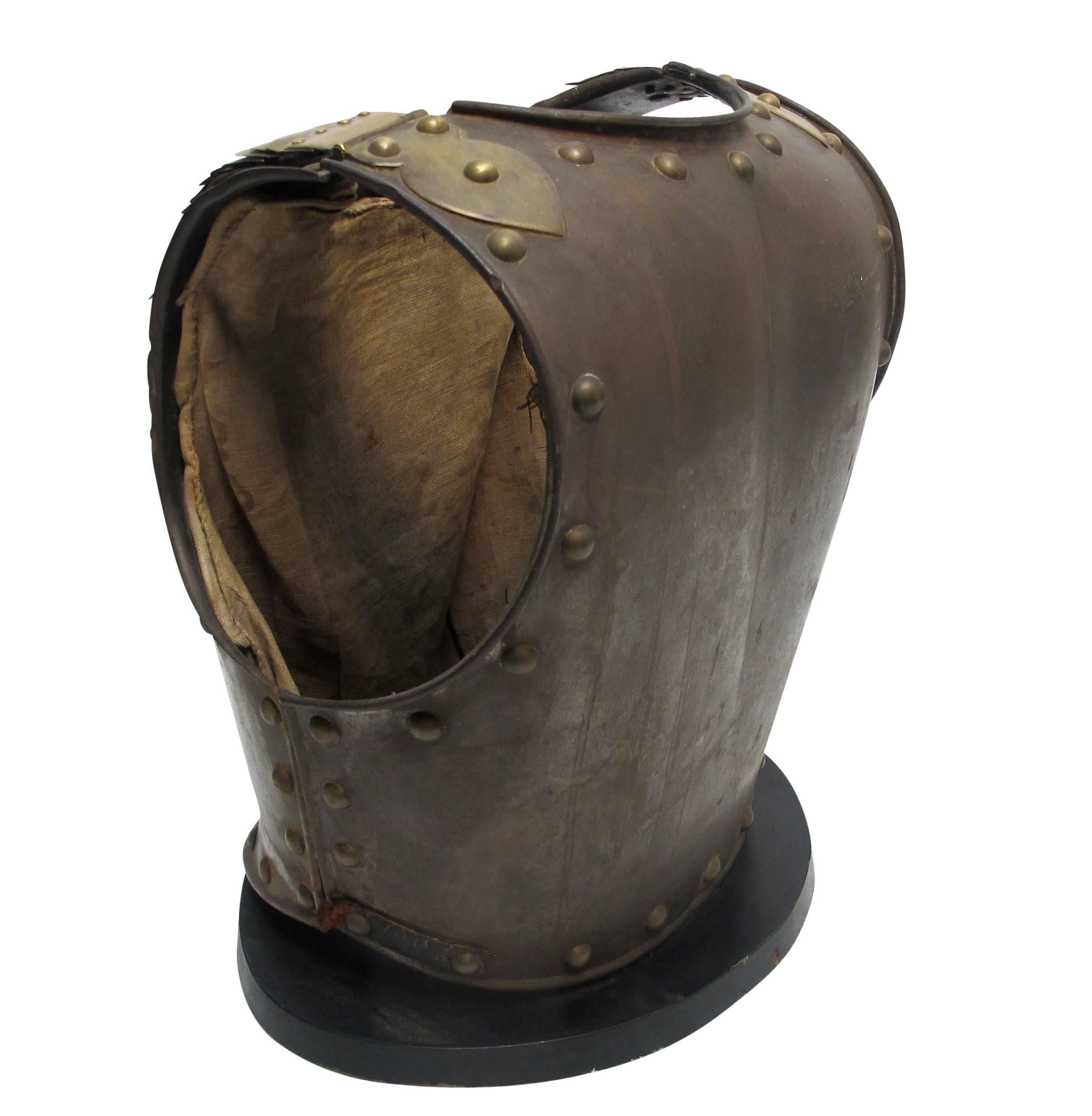 French Military Steel and Brass Armor, Late 18th-Early 19th Century For Sale 2