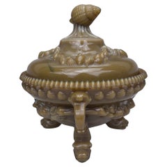 French Milk Glass Candy Jar Circa 1930