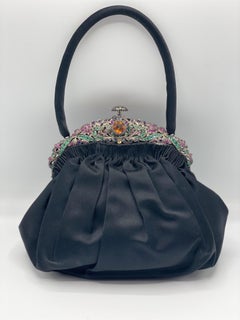 French Minaudiére Napoleon III 1890 Silver and gems