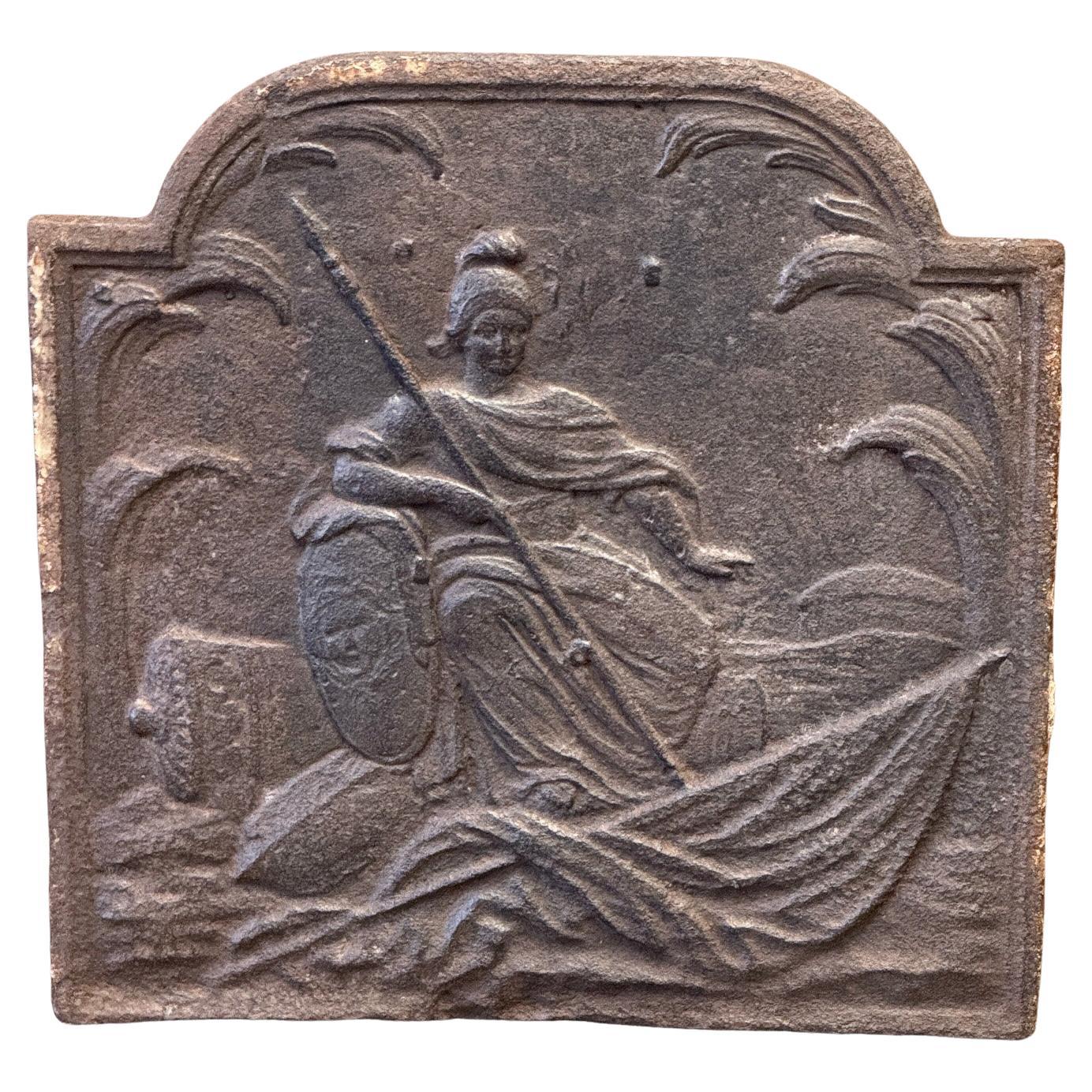 Rivestimento per caminetto francese "Minerva", XIX secolo, periodo Napoleone III
