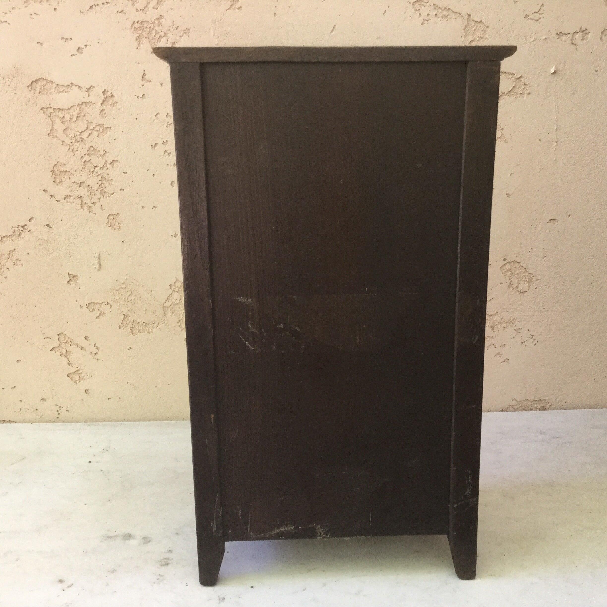Wood French Miniature Brittany Armoire, circa 1920