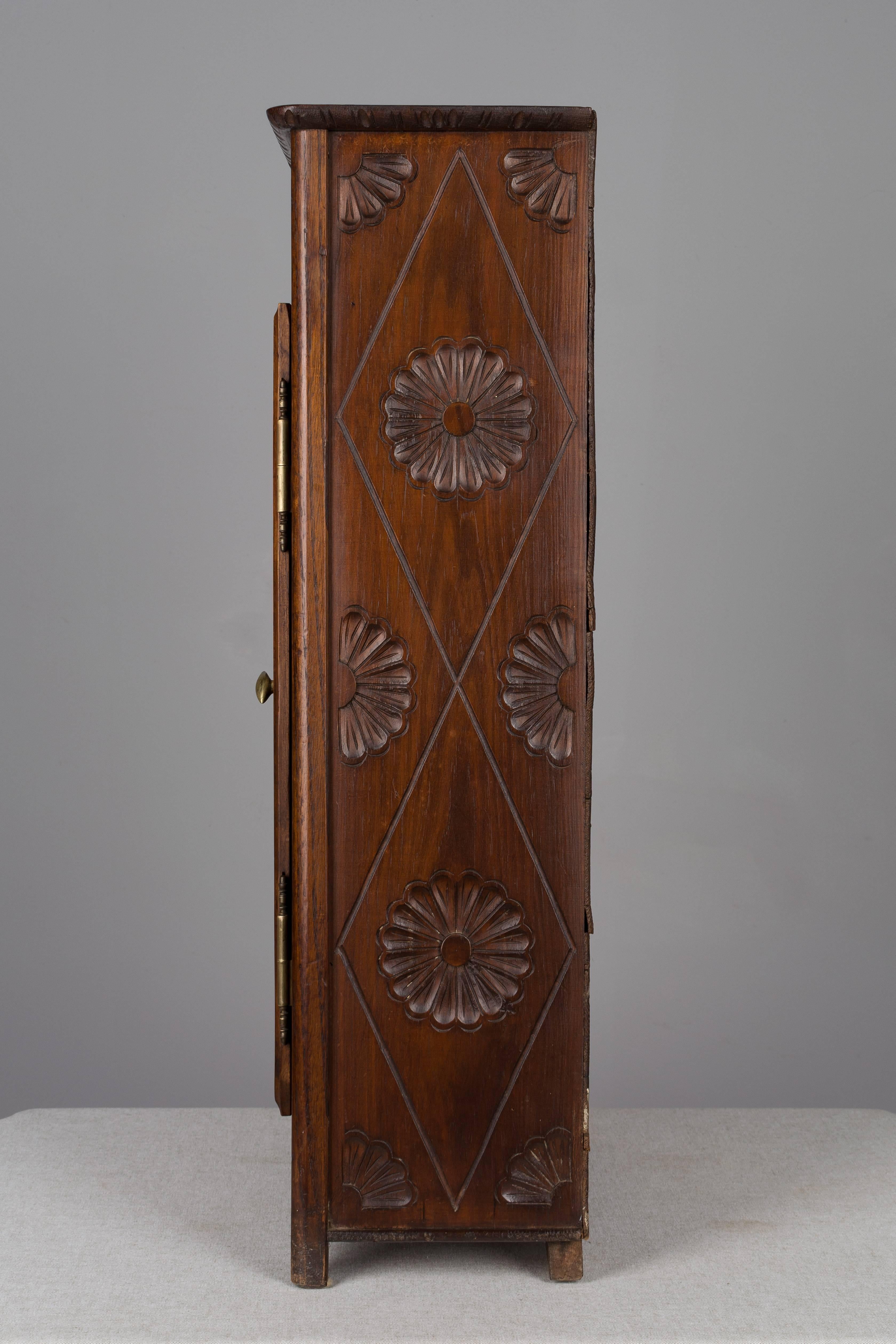 French Miniature Brittany Armoire In Good Condition For Sale In Winter Park, FL