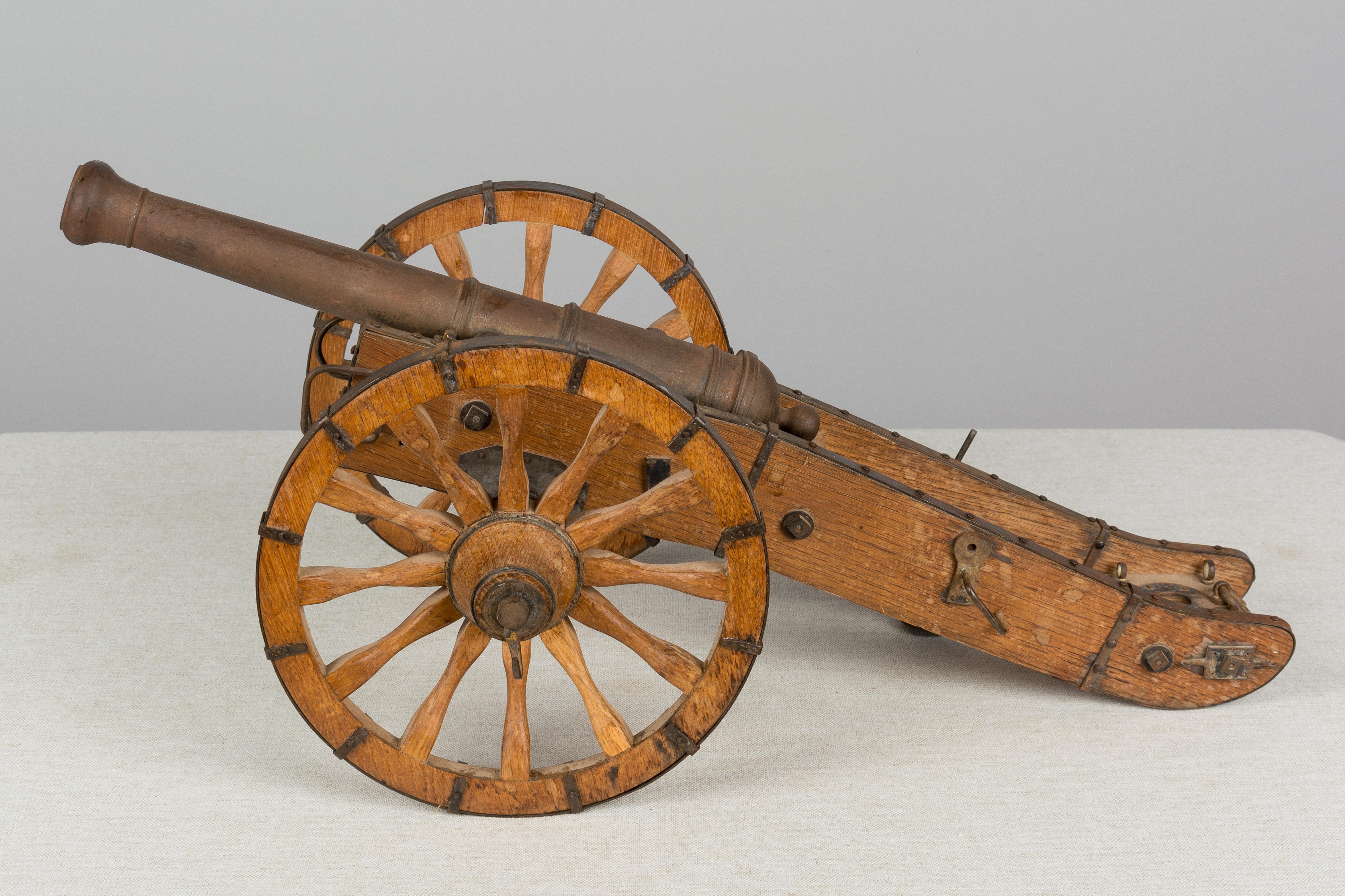 Cast French Miniature Model Cannon