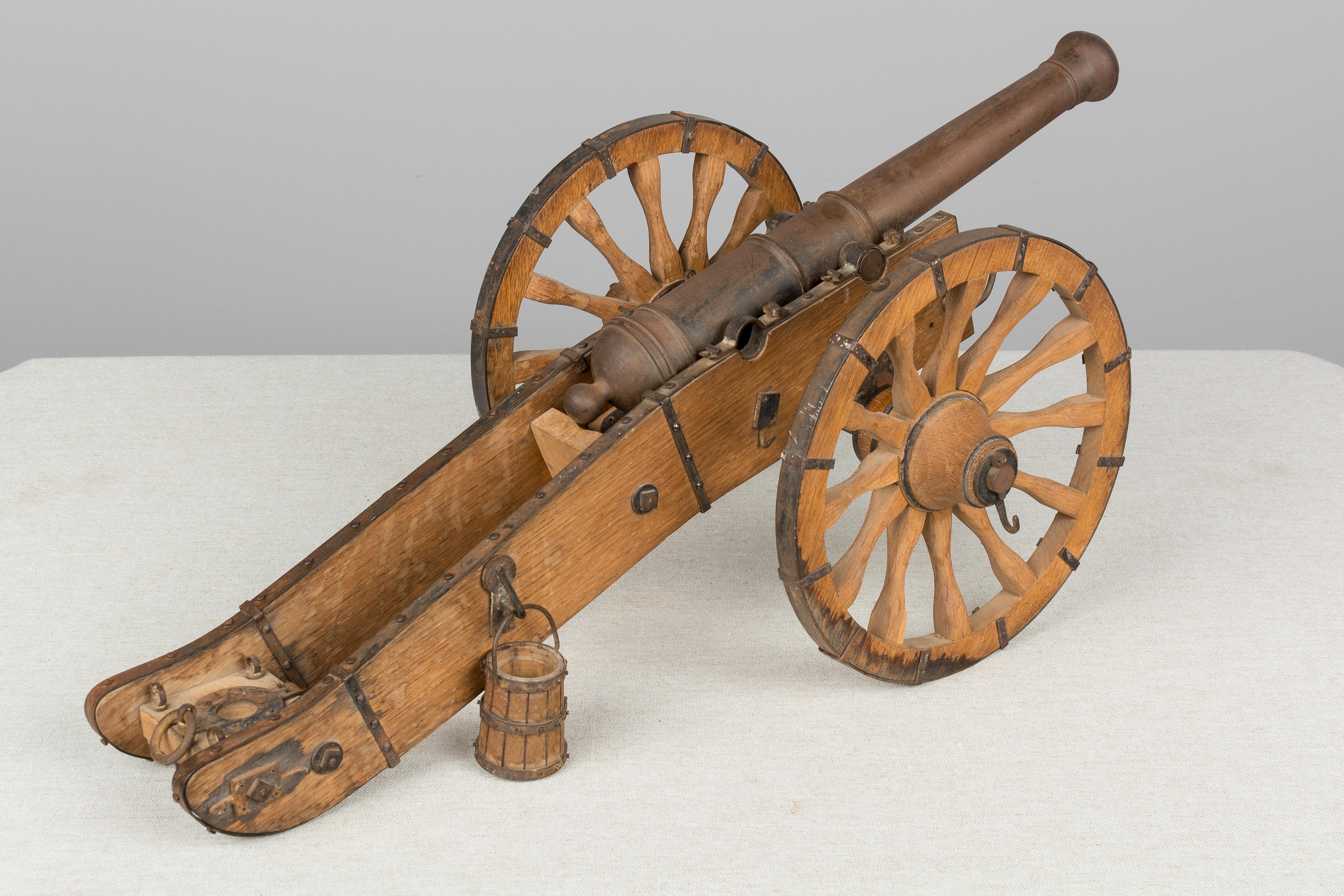 Iron French Miniature Model Cannon