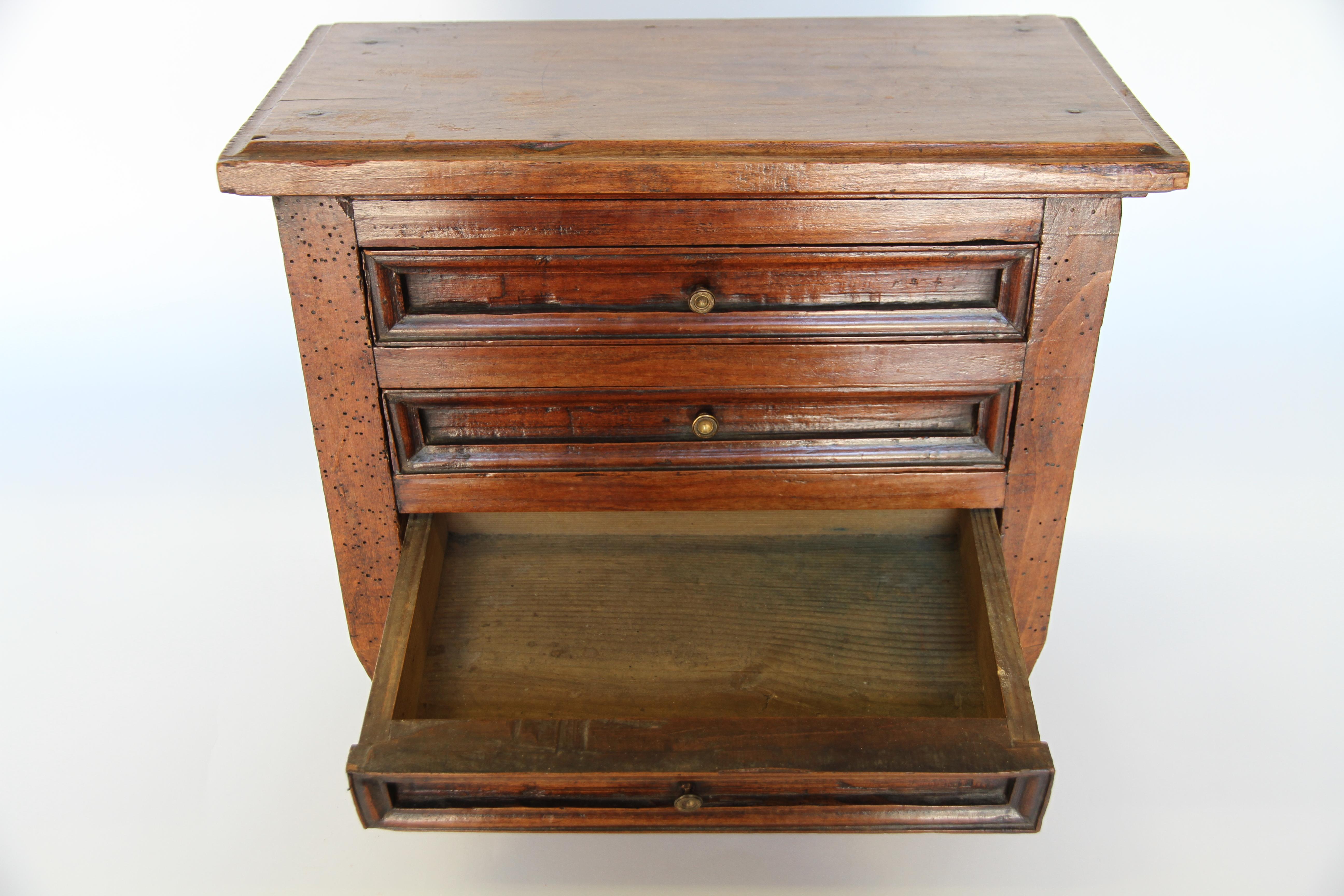 French Miniature Model Chest, circa 1880 In Good Condition In Houston, TX