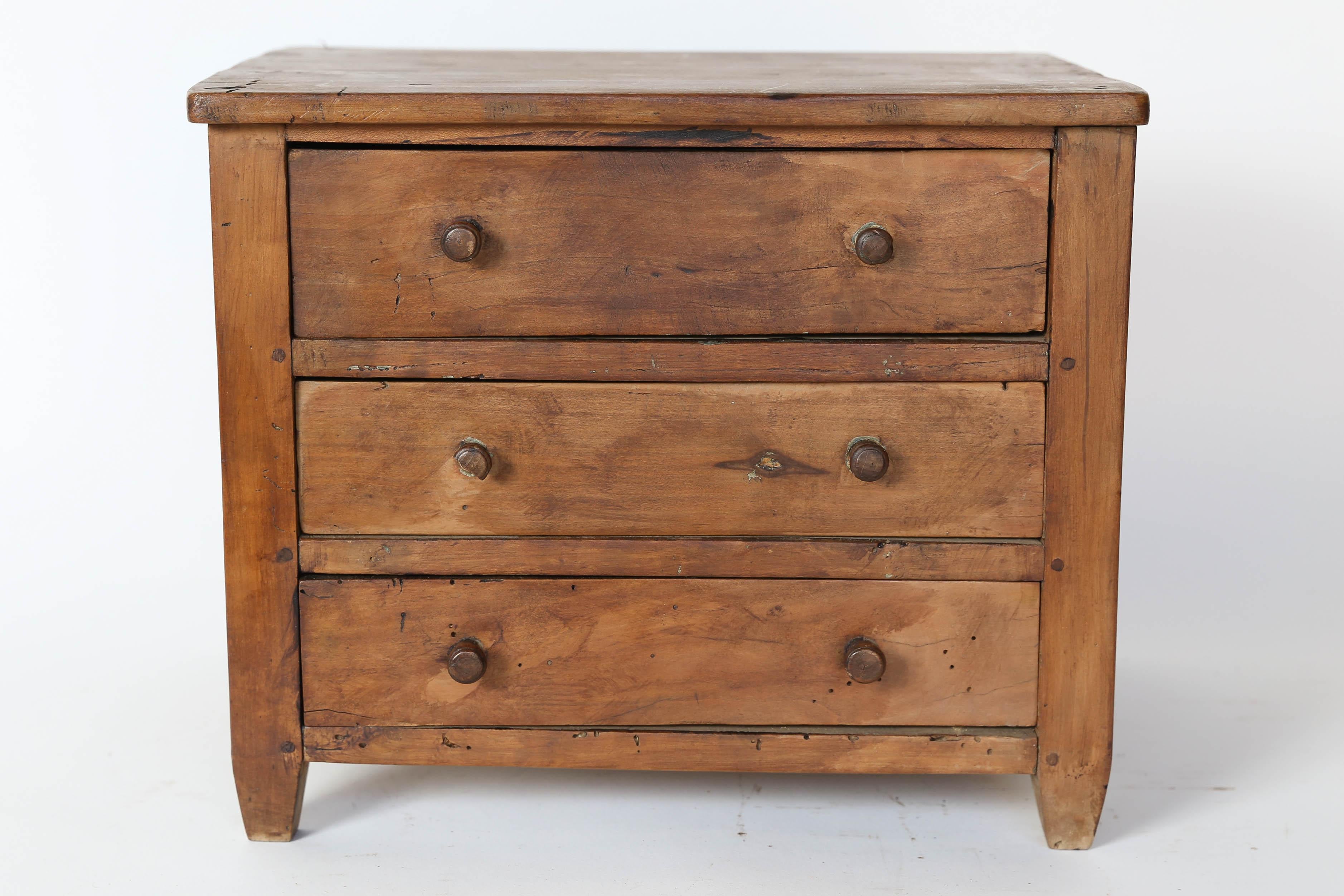 Hand-Crafted French Miniature Model Chest