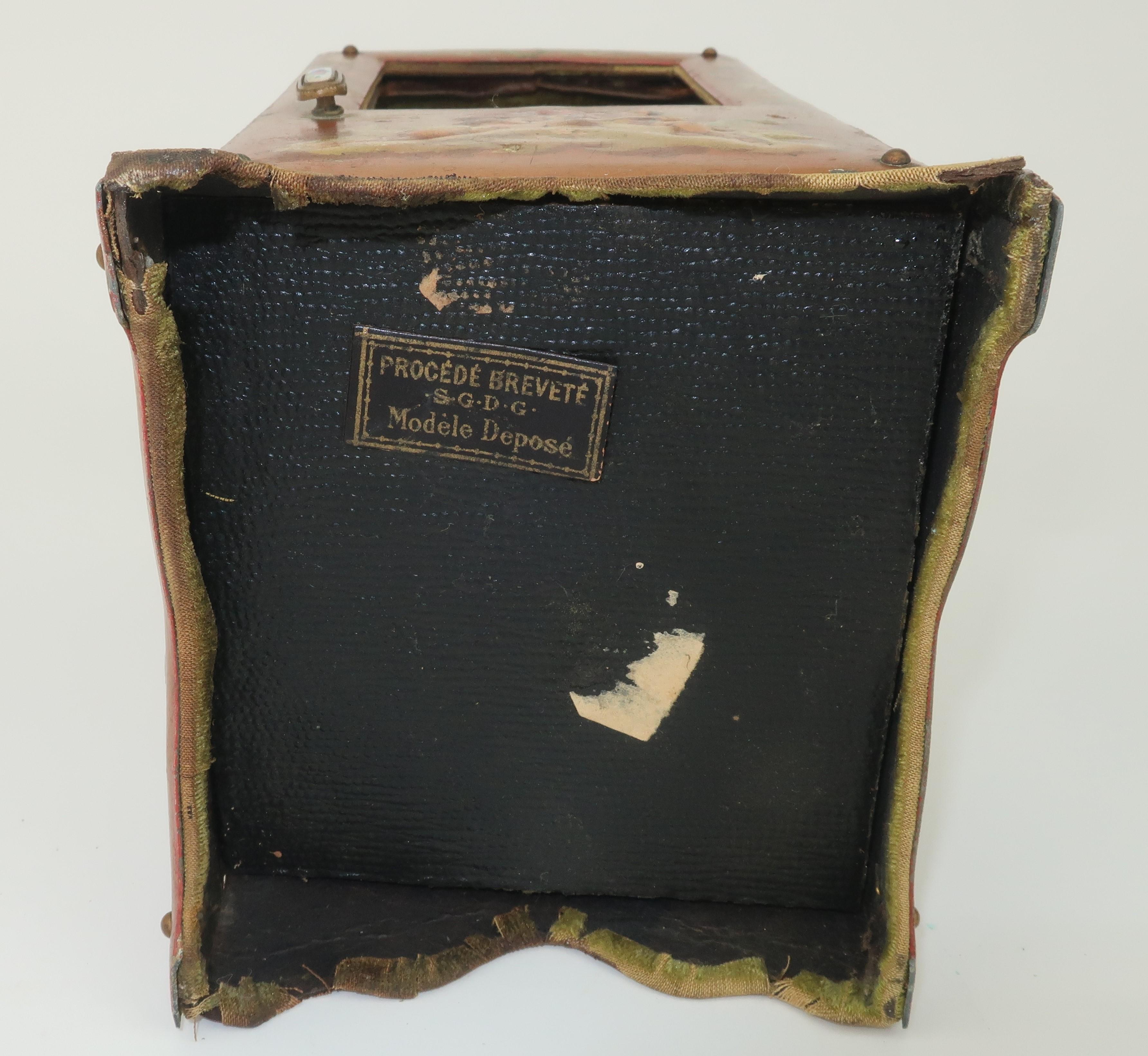 French Miniature Sedan Chair Pocket Watch Display Holder, C.1890 8