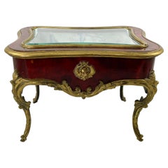 French Miniature Table Bijouterie Cabinet, c. 1900