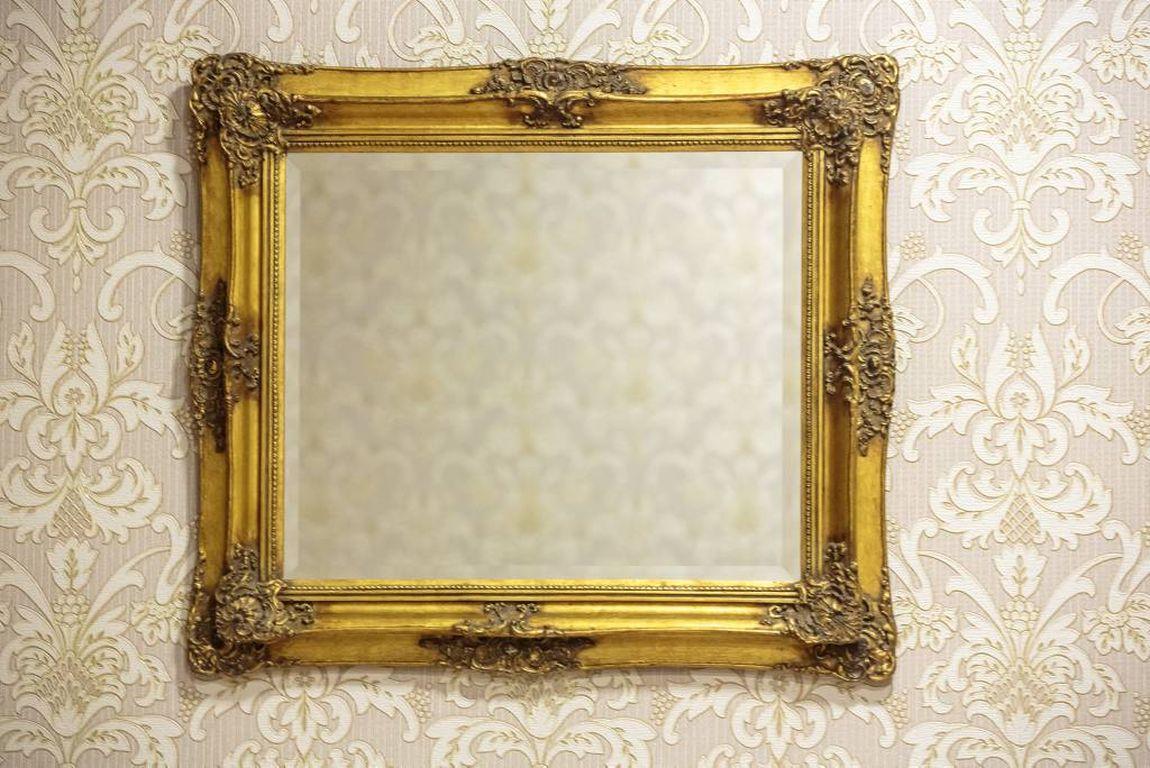 French Mirror in a Double Frame, circa 1900 In Good Condition In Opole, PL