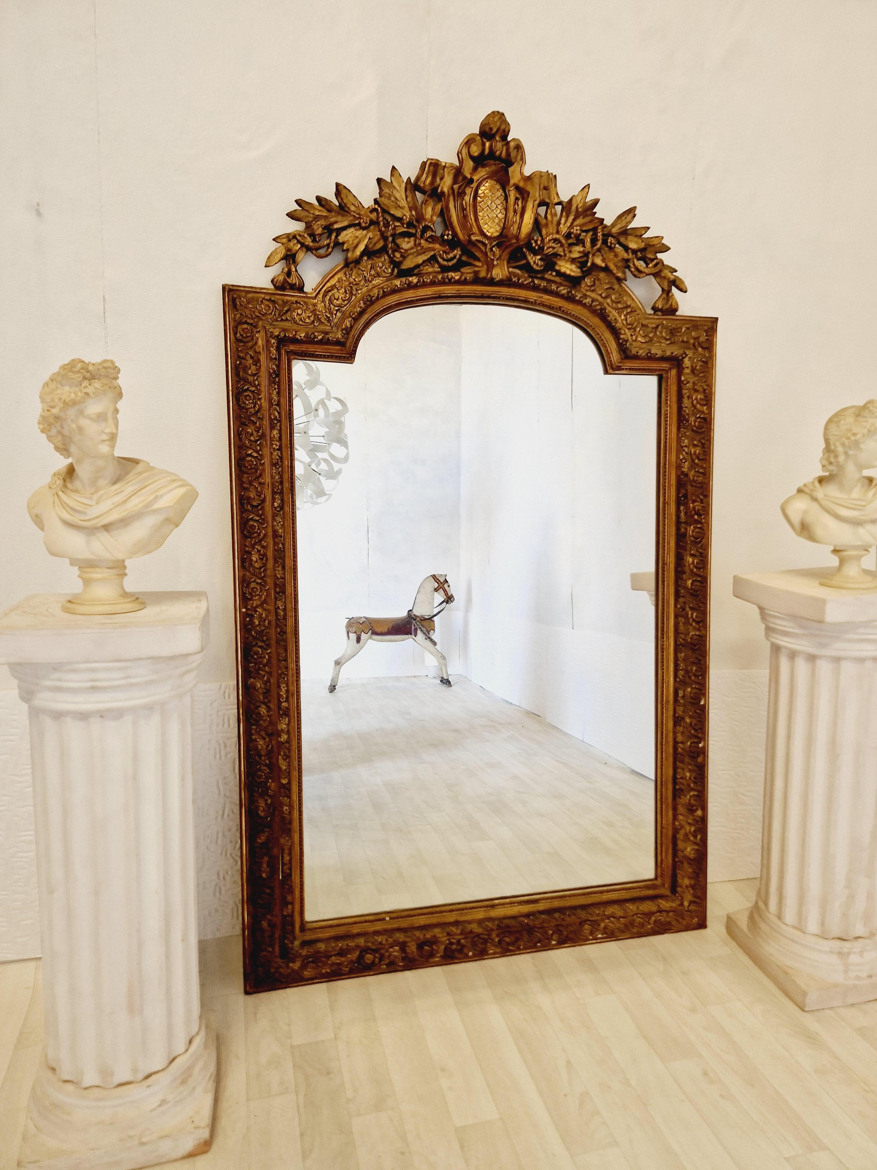 French Mirror Louis XVI Style 19th Century 8