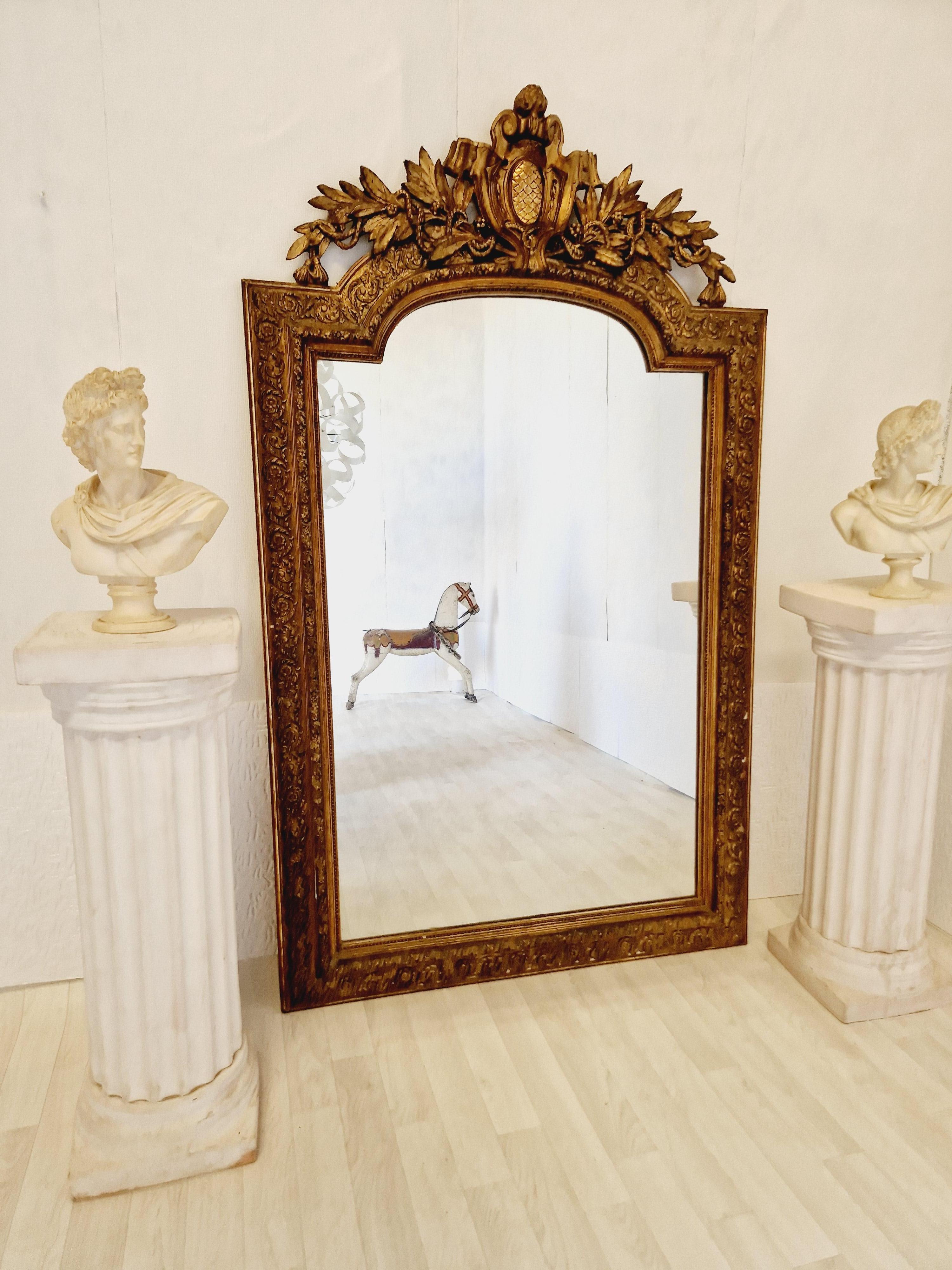 French Mirror Louis XVI Style 19th Century 9