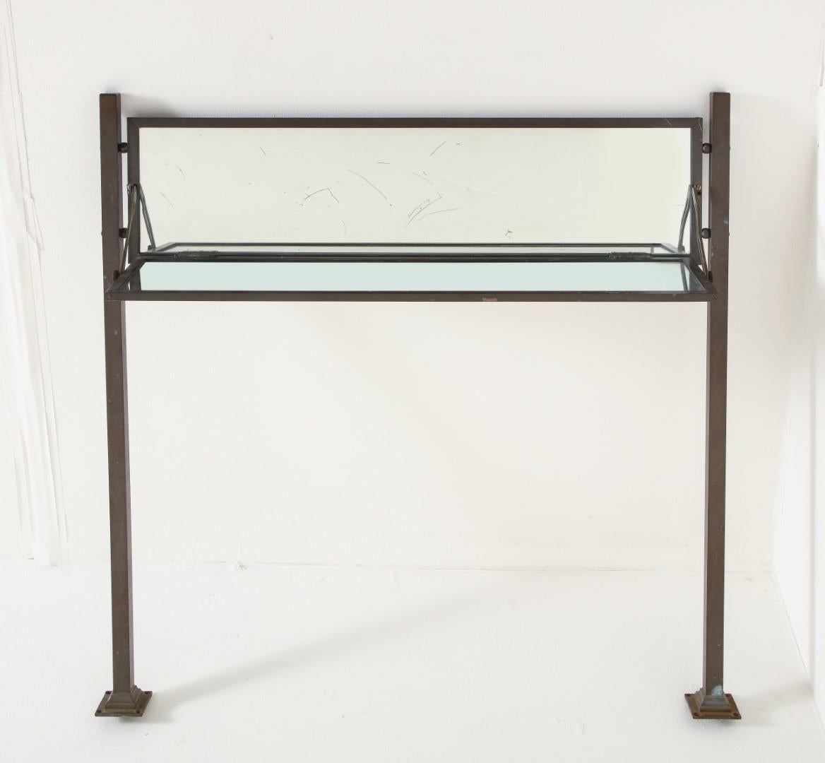 French Mirrored Adjustable Console, circa 1930 For Sale 9