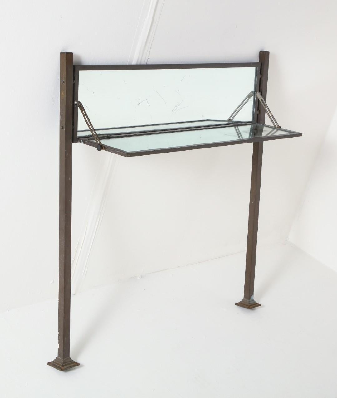 French Mirrored Adjustable Console, circa 1930 For Sale 11