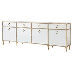 French Mirrored Credenza