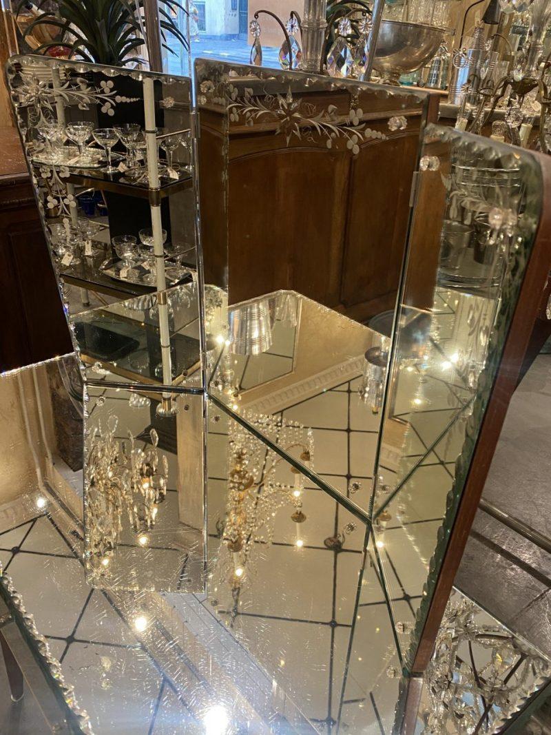 French Mirrored Vanity Table 1920s-40s For Sale 2