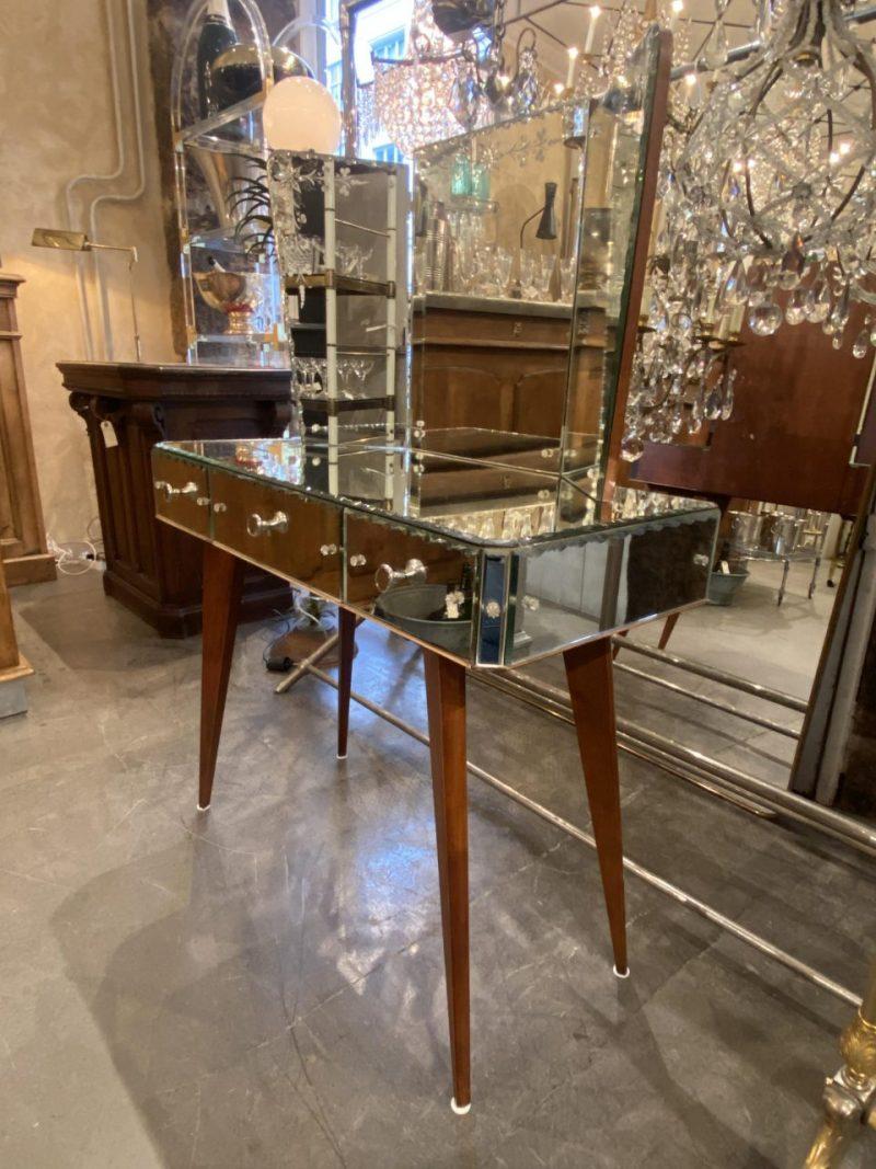 French Mirrored Vanity Table 1920s-40s For Sale 3