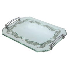 Plateau de toilette français en miroir