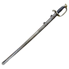 Antique French Model 1855 Army Officers Sword with Scabbard