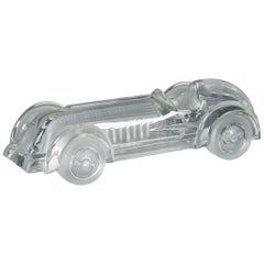 French Model of a Glass Car by Daum, circa 1980
