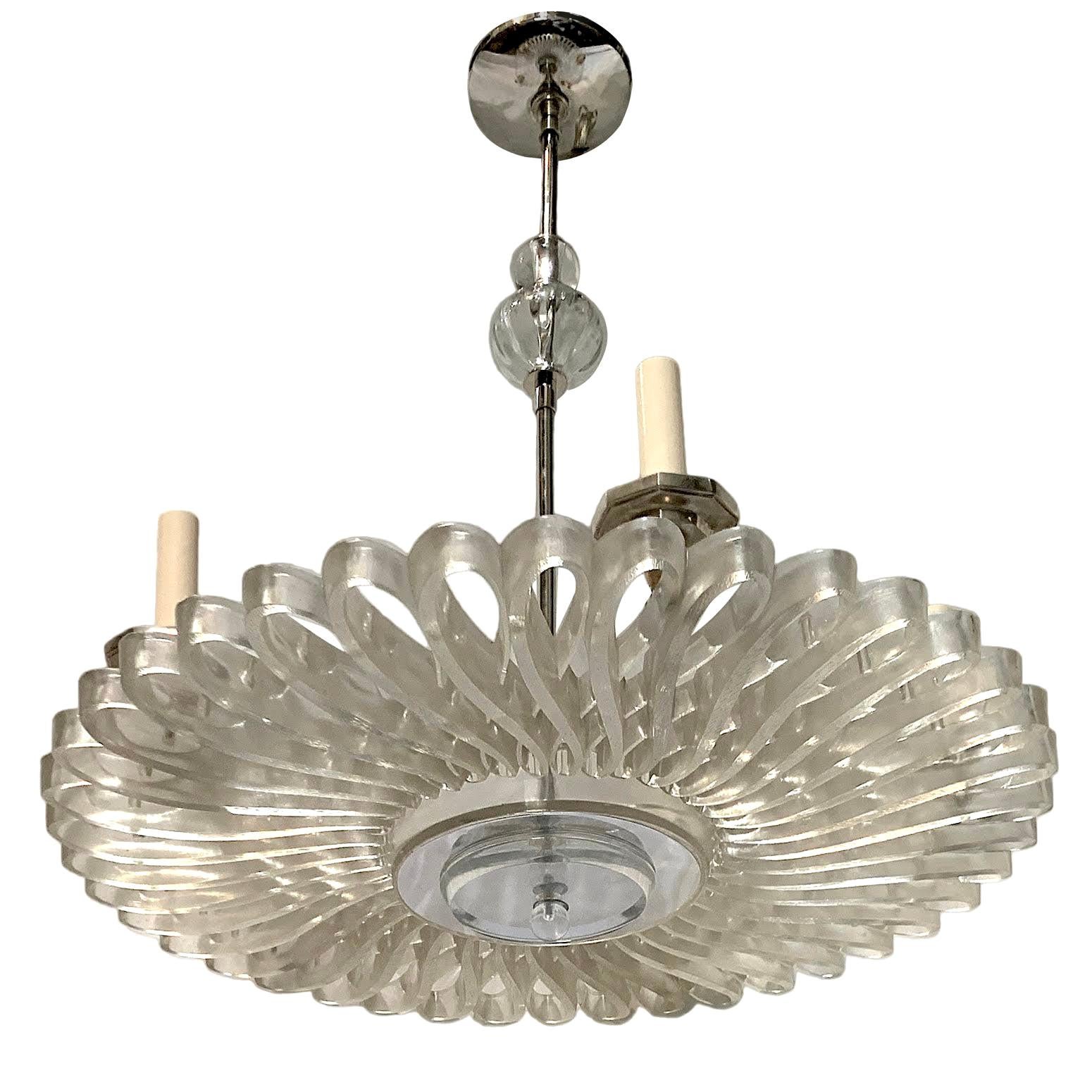 D'Angelo 13 Light 6 Tier Clear Glass Crystal Prism Chandelier, Chrome D'Angelo 13 Light 6 Tier Clear Glass Crystal Prism Chandelier, Chrome