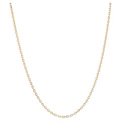 Collana moderna francese con catena a maglie in oro giallo 18 carati archiviata