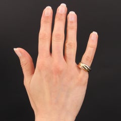 Cartier, bague Trinity Moderne française en or 18 carats 3 couleurs