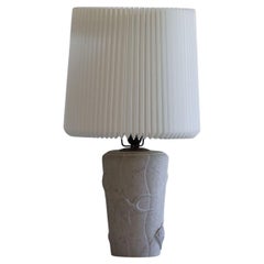 French Modern, A Vintage Table Lamp in Stone with Fish Motifs, 1970s