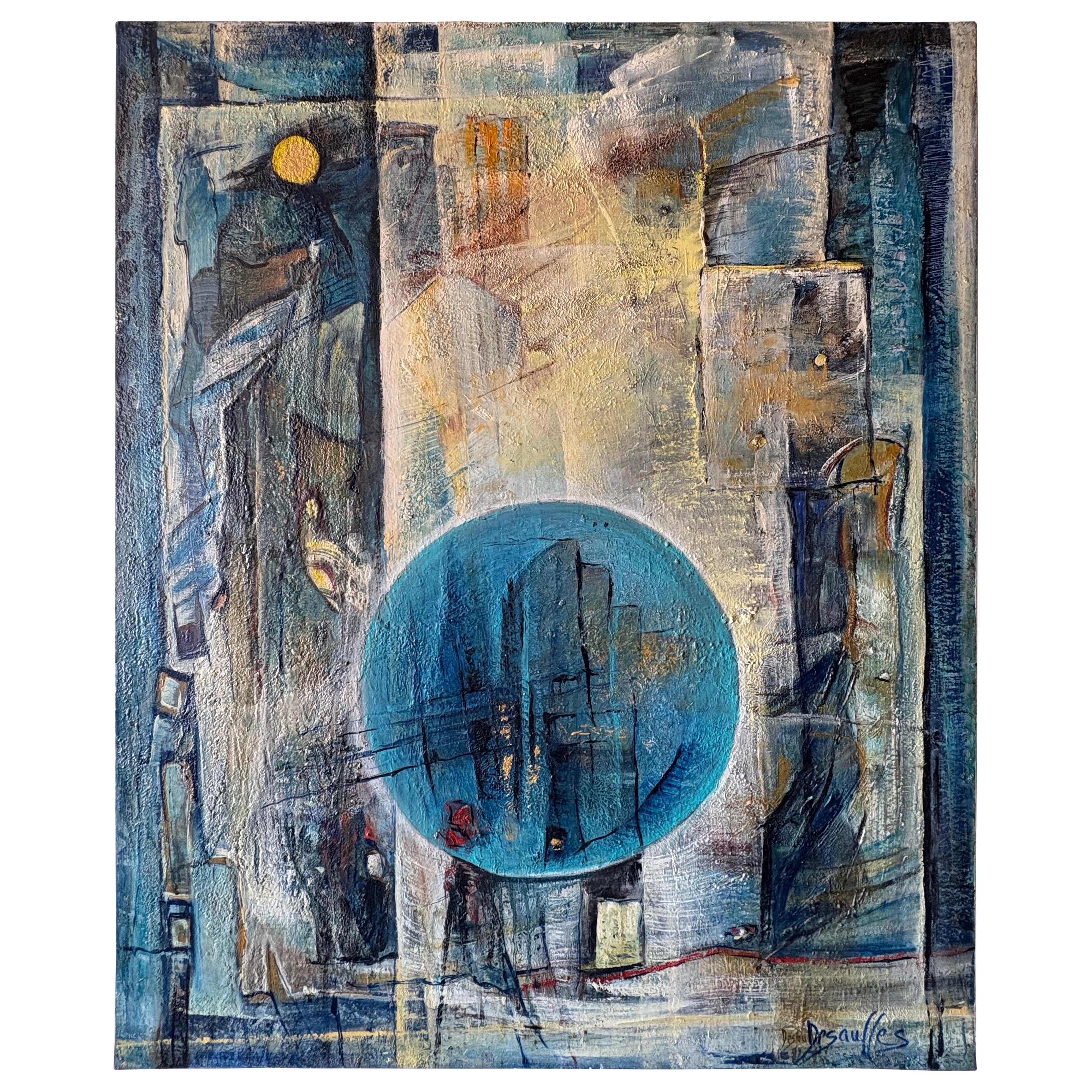 French Modern Abstract Oil Painting