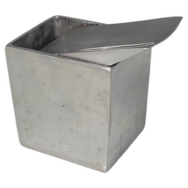 French Modern Aluminum Table Ashtray Ray Hollis by Philippe Starck, 1990s For Sale
