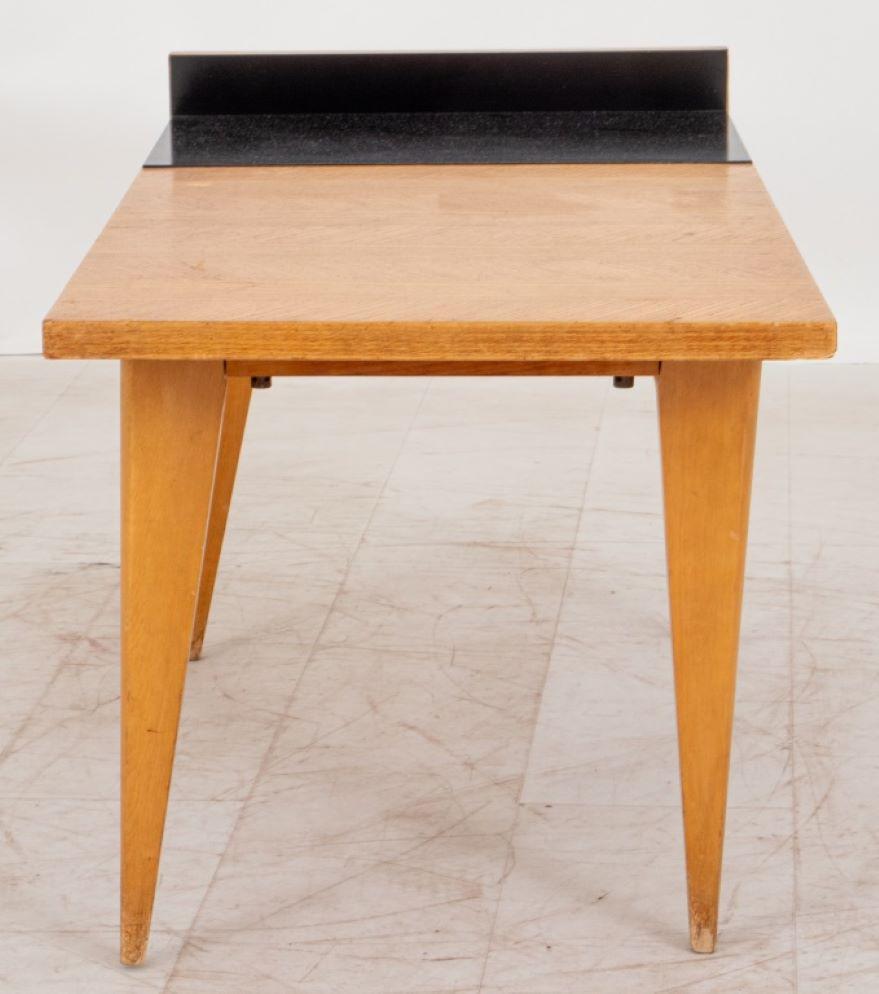 20th Century French Modern Ash and Laminate Low Table, 1950s For Sale