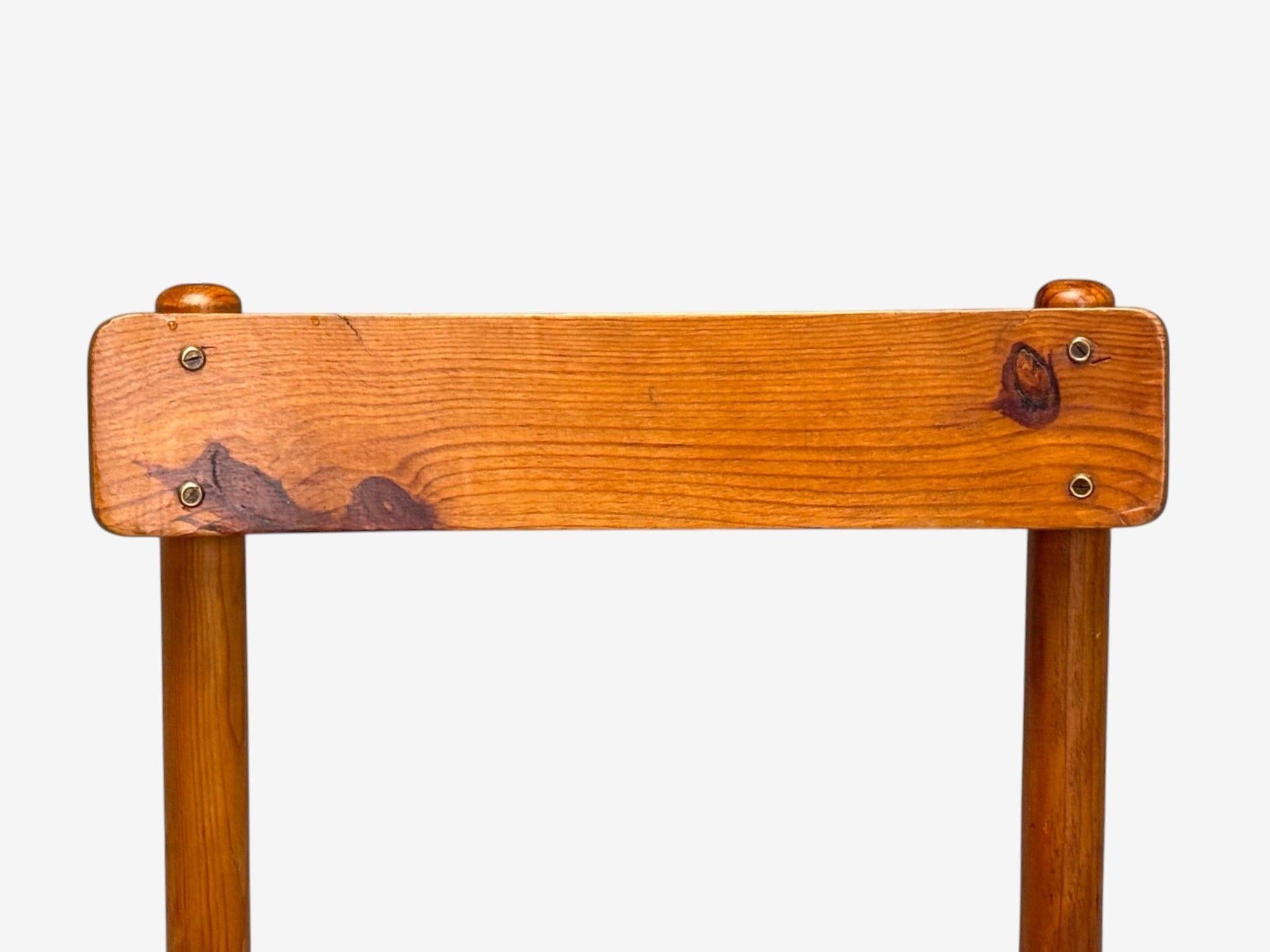 Französisch Modern, Esche, Stroh, Beistellstühle, Frankreich, 1960er im Angebot 3