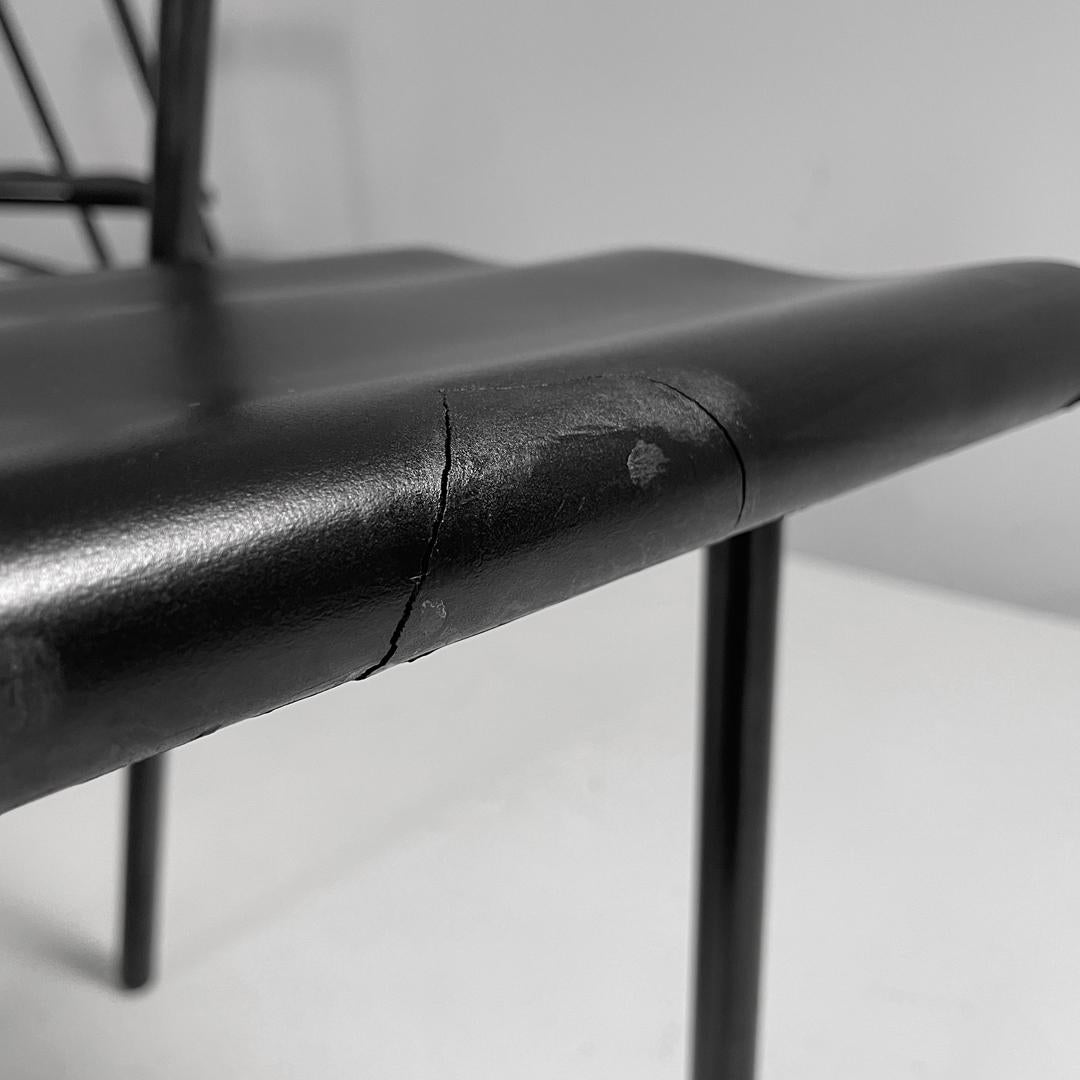 Französische moderne schwarze Stühle von Philippe Gonnet für Protis Editions, 1980er Jahre im Angebot 5