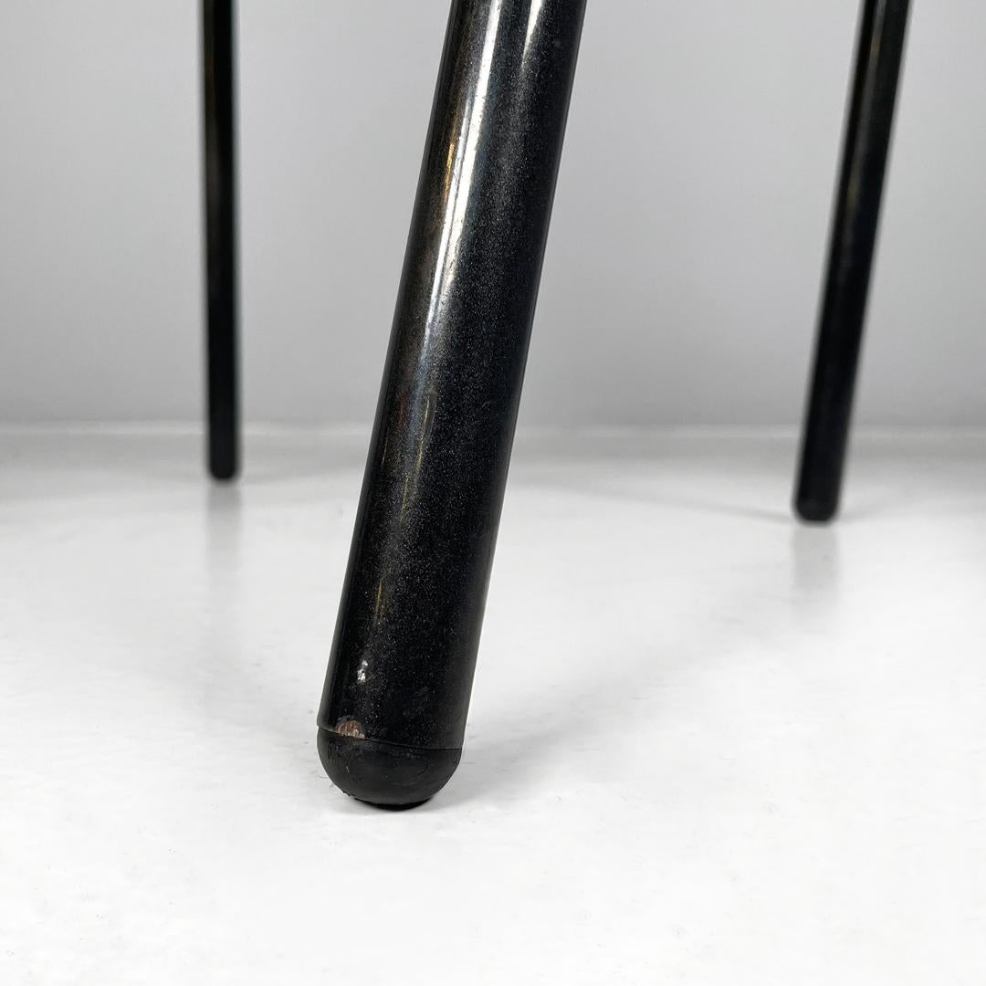French modern black chairs by Philippe Gonnet for Protis Editions, 1980s For Sale 9