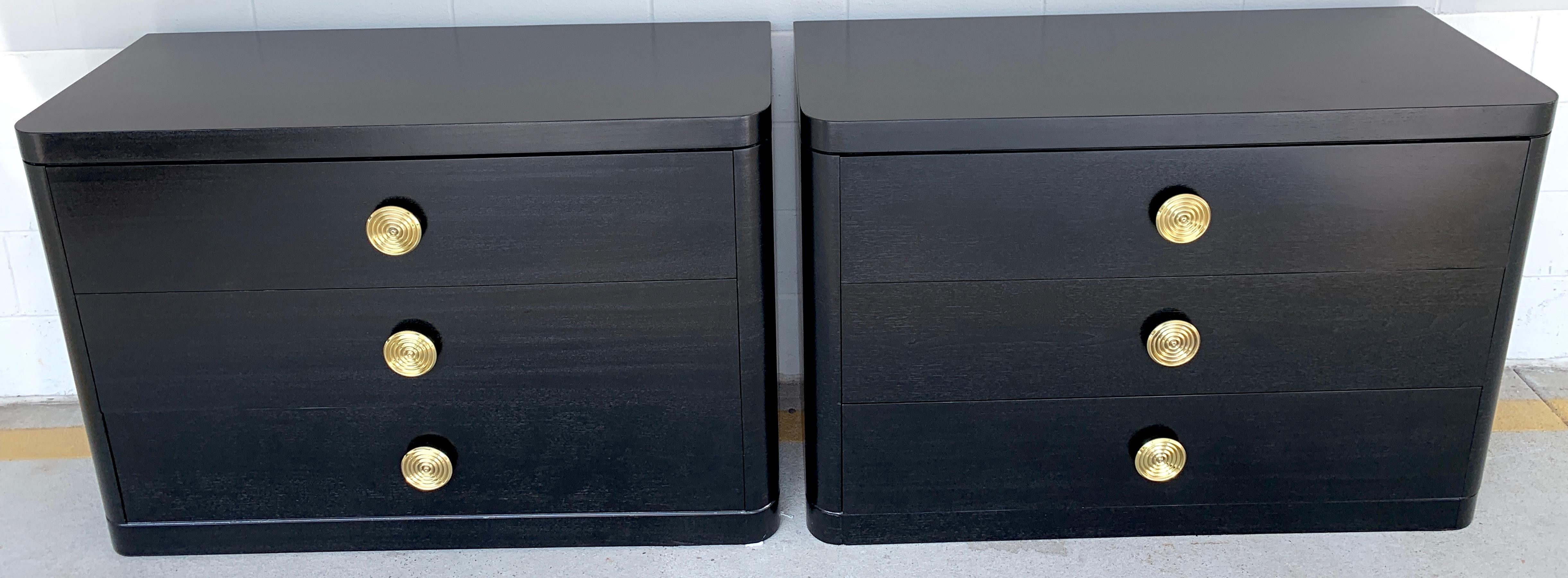 French Modern Black Lacquered Chest For Sale 5