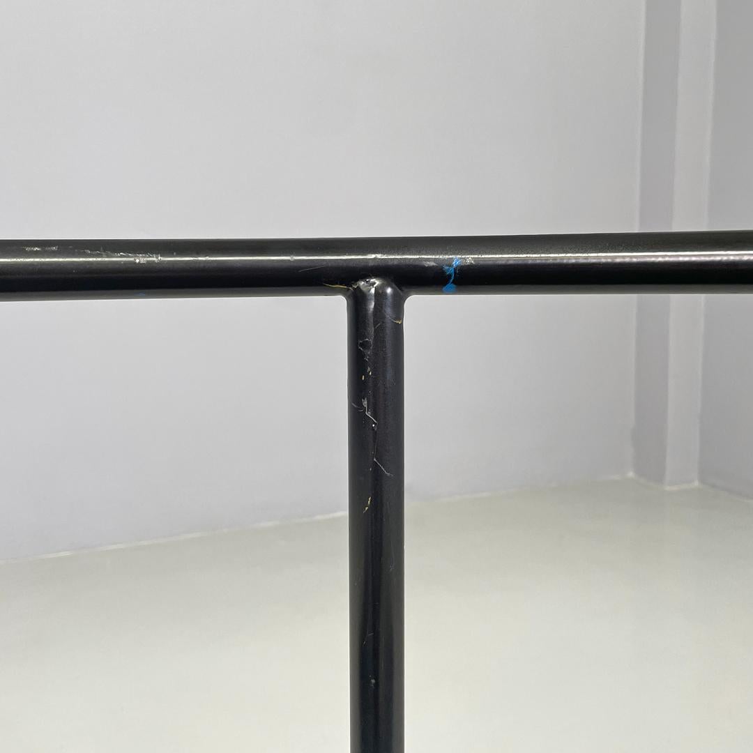 French modern black metal armchair Dr Sonderbar by Philippe Starck for XO, 1980s For Sale 4