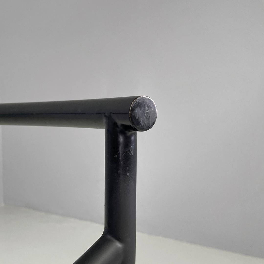 French modern black metal armchair Dr Sonderbar by Philippe Starck for XO, 1980s For Sale 6