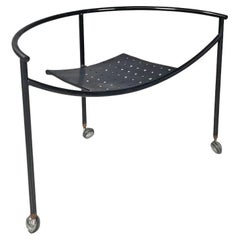 French modern black metal armchair Dr Sonderbar by Philippe Starck for XO, 1980s