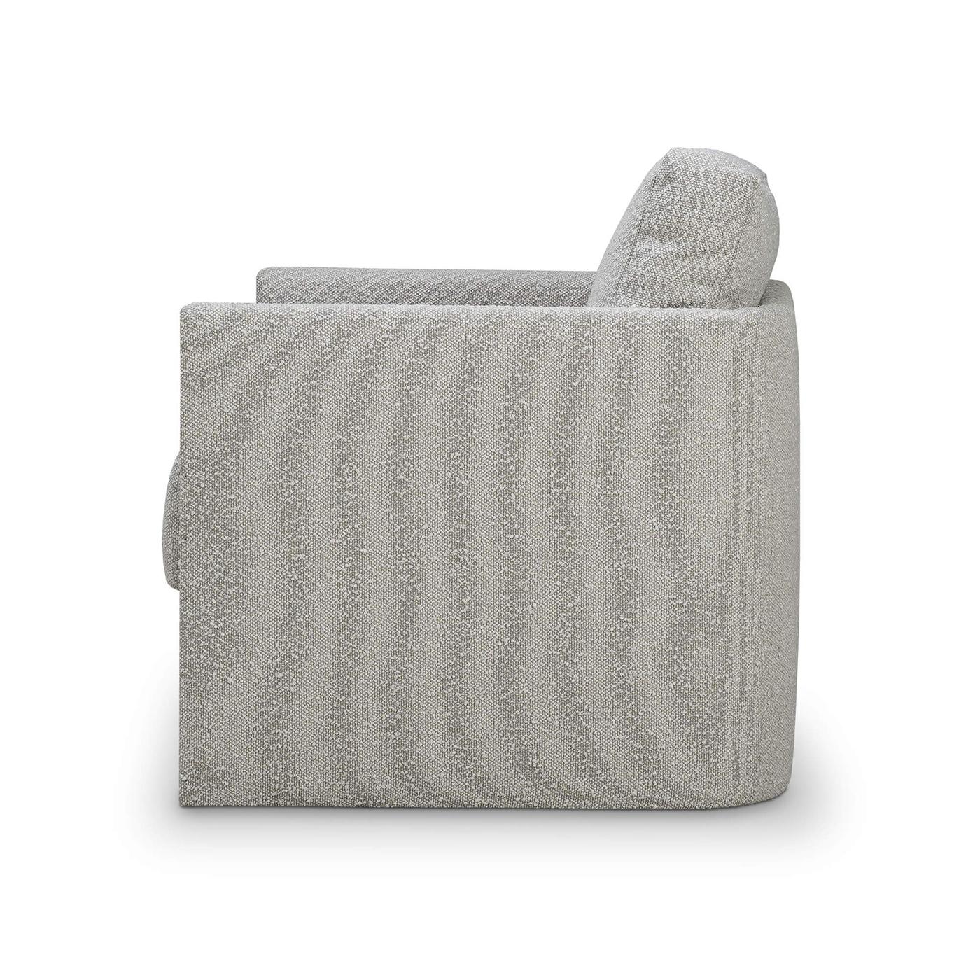 Französischer moderner drehbarer Boucle-Sessel (Moderne) im Angebot