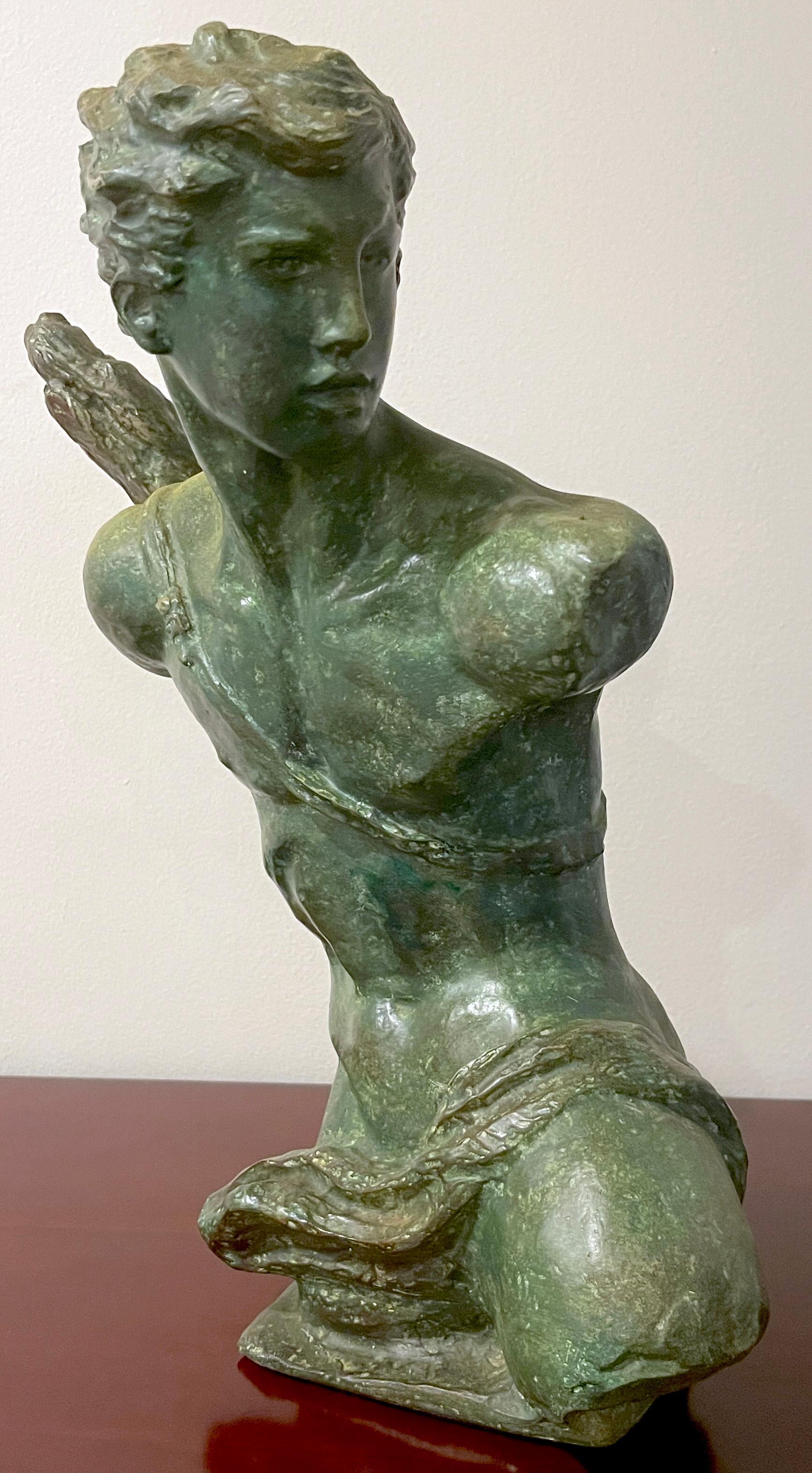 French Modern Bronze Clad Sculpture of Hermes 9