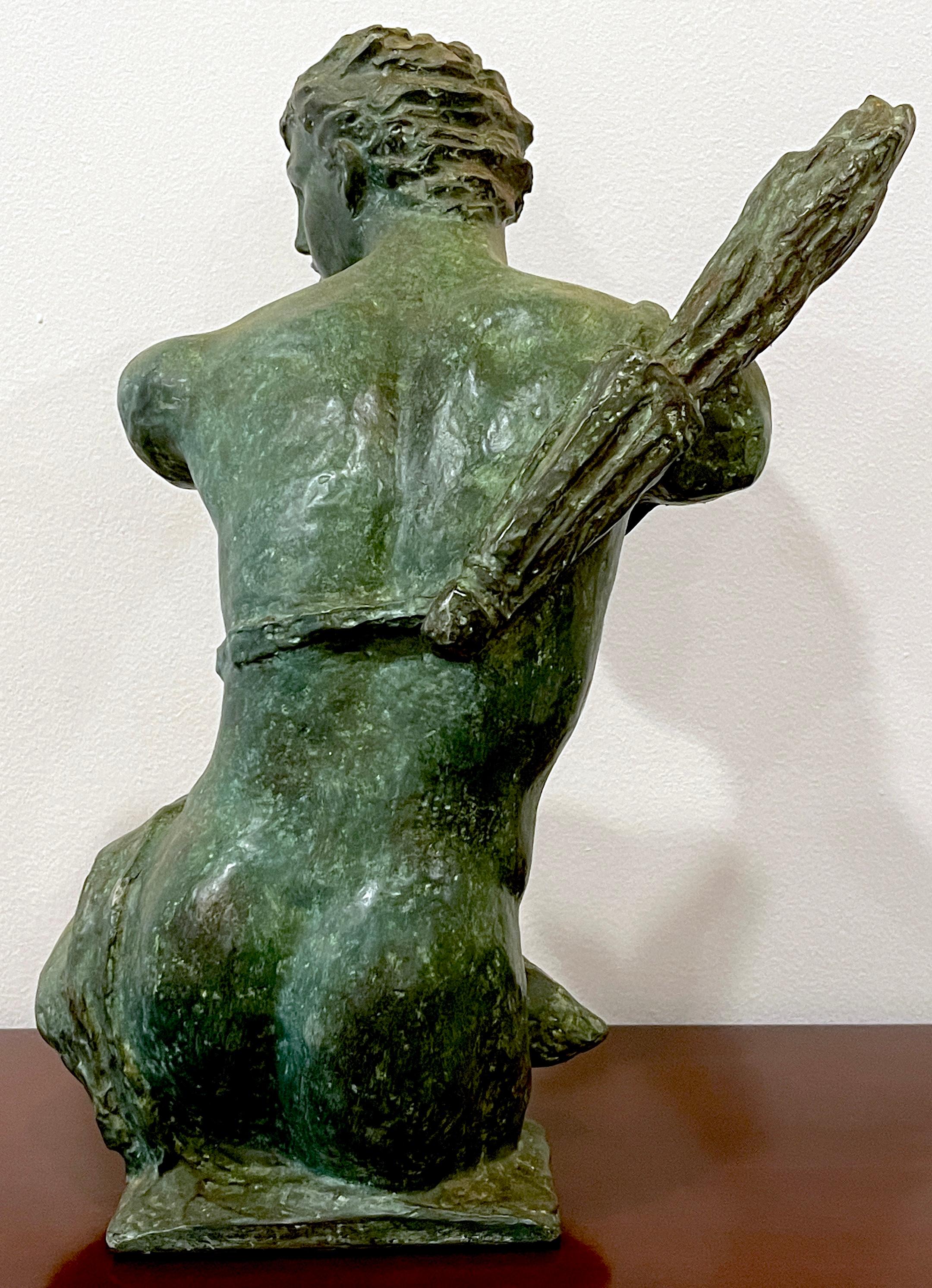 French Modern Bronze Clad Sculpture of Hermes 1