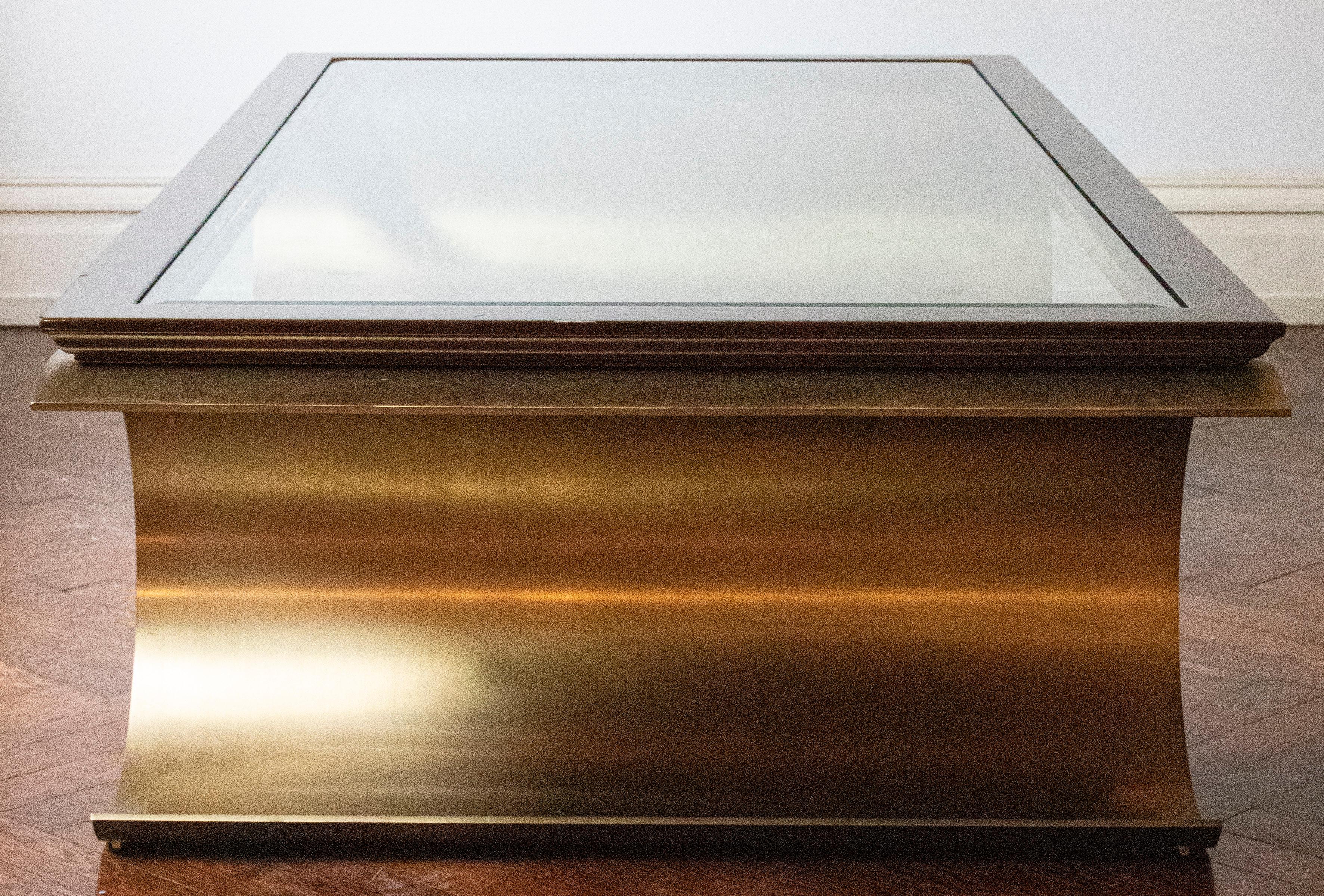 modern bronze coffee table