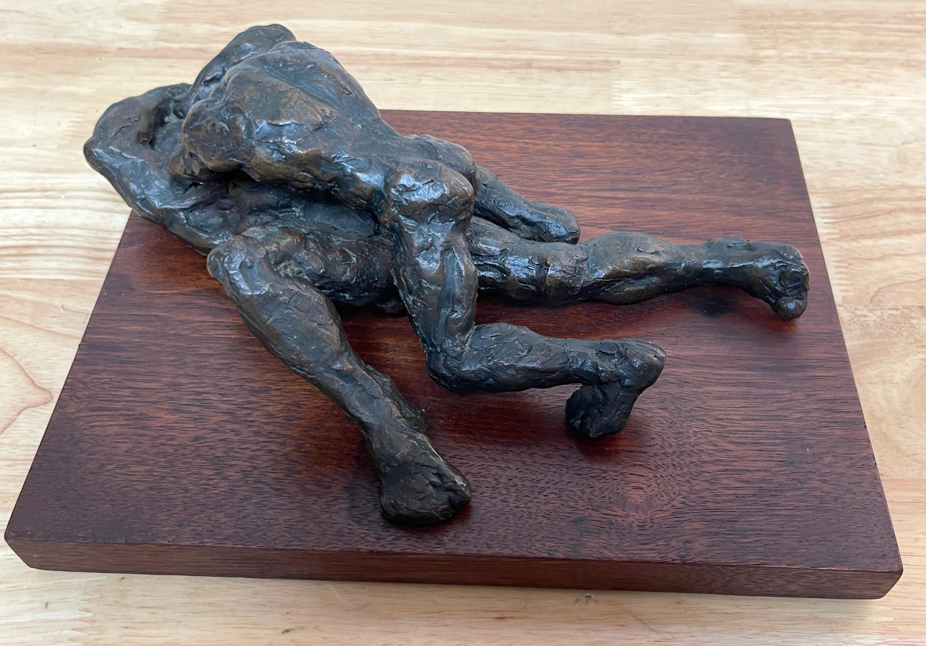 Cast French Modern Bronze Sculpture of 'The Grapplers'