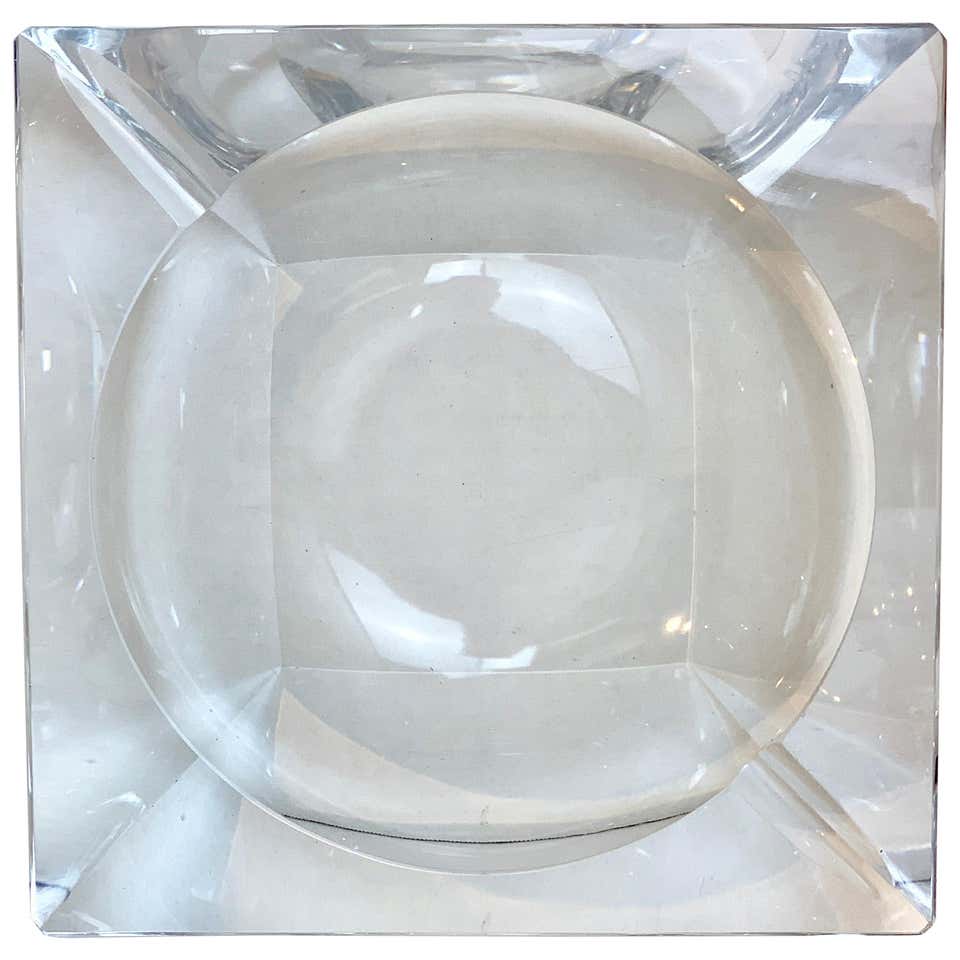 Collection of Vintage Signed Crystal Ashtrays at 1stDibs