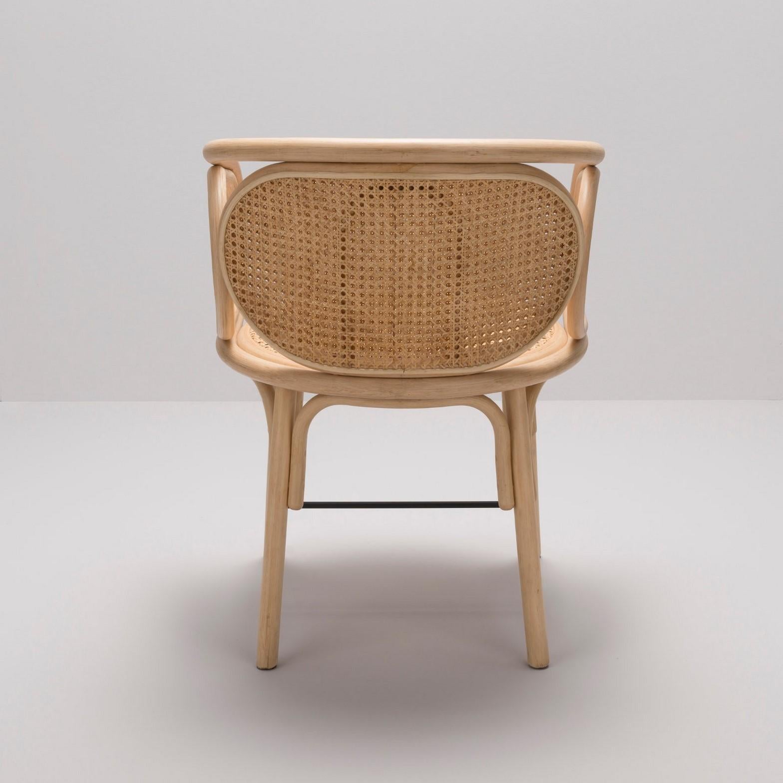 woven cane chair