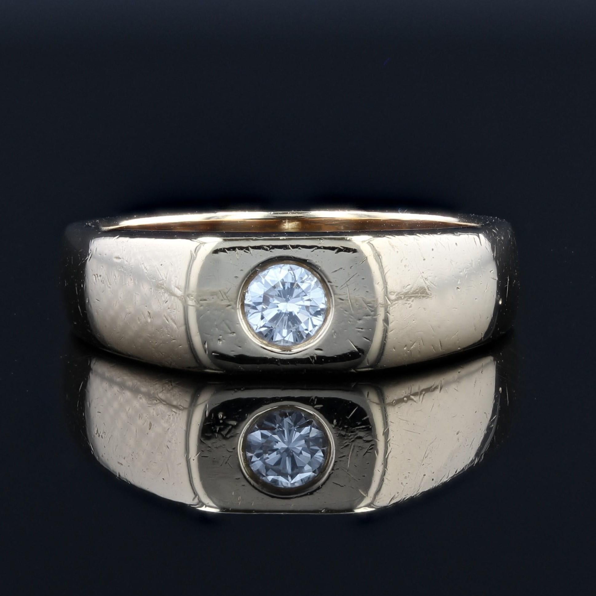 mens diamond signet ring