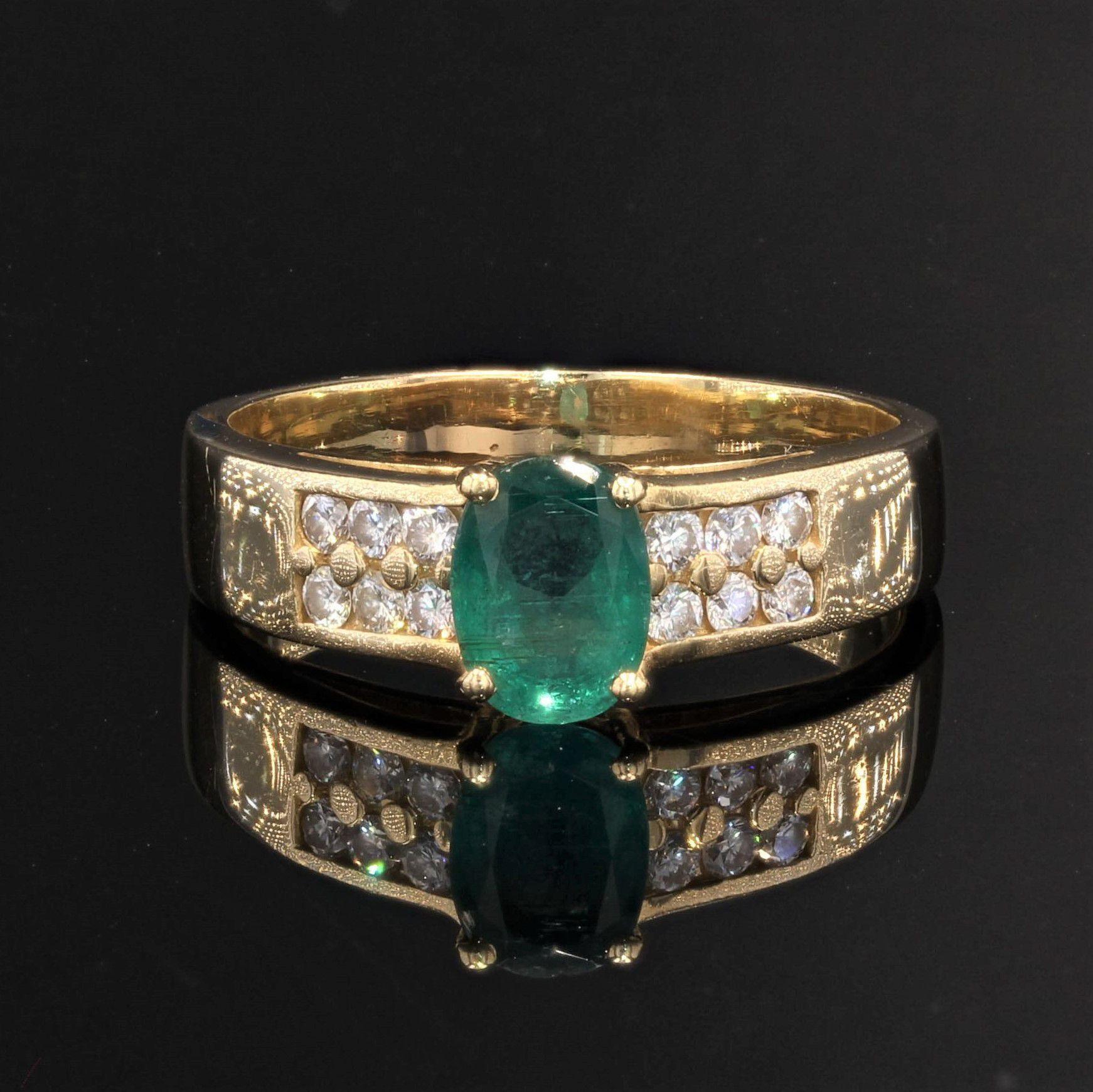 modern emerald rings